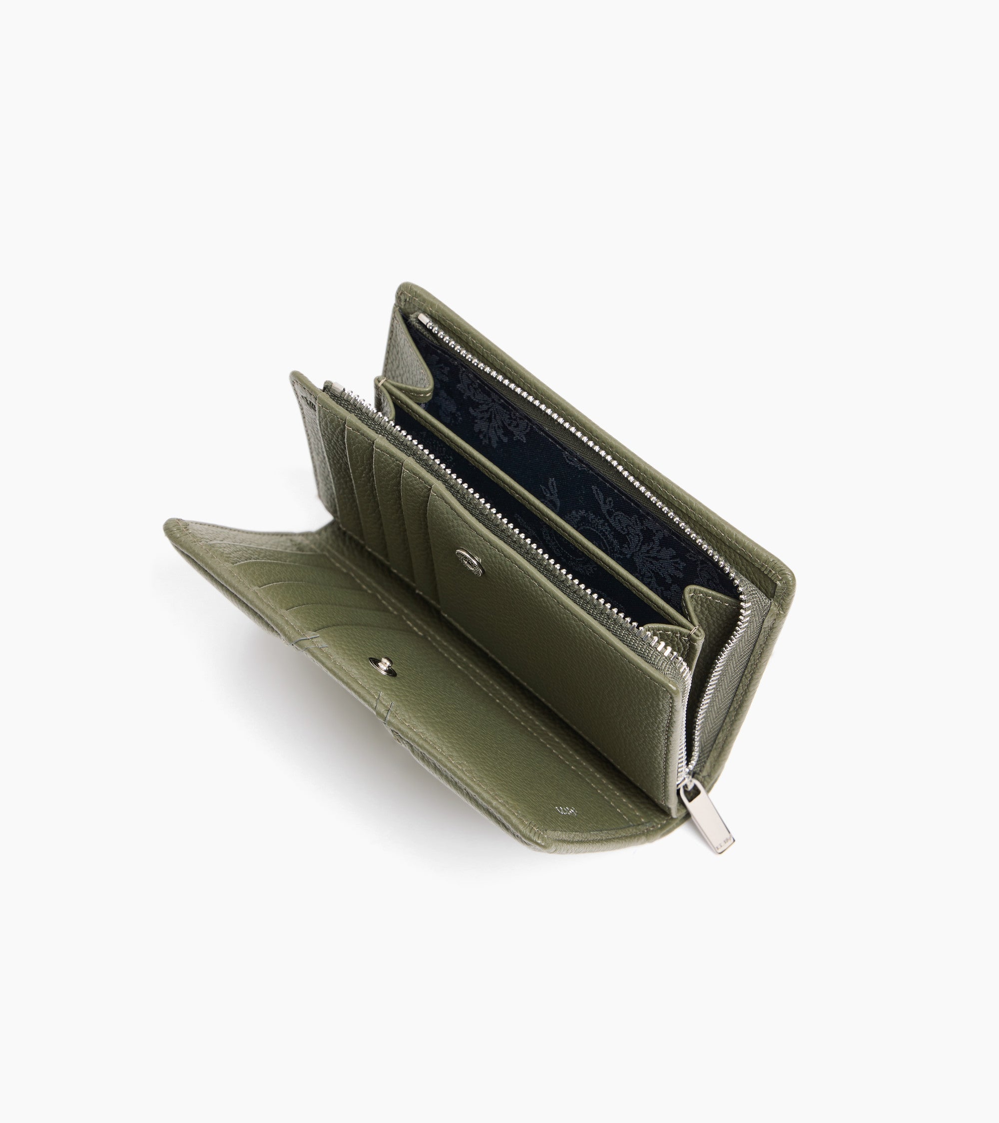 Ella medium wallet in grained leather