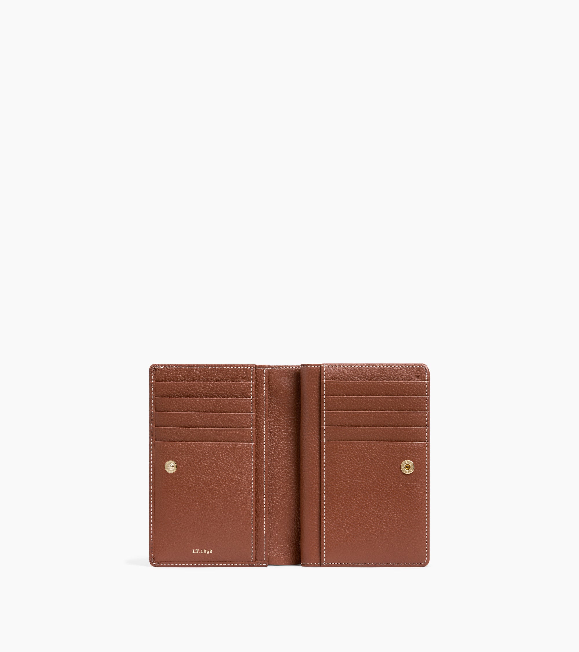 Ella medium wallet in grained leather