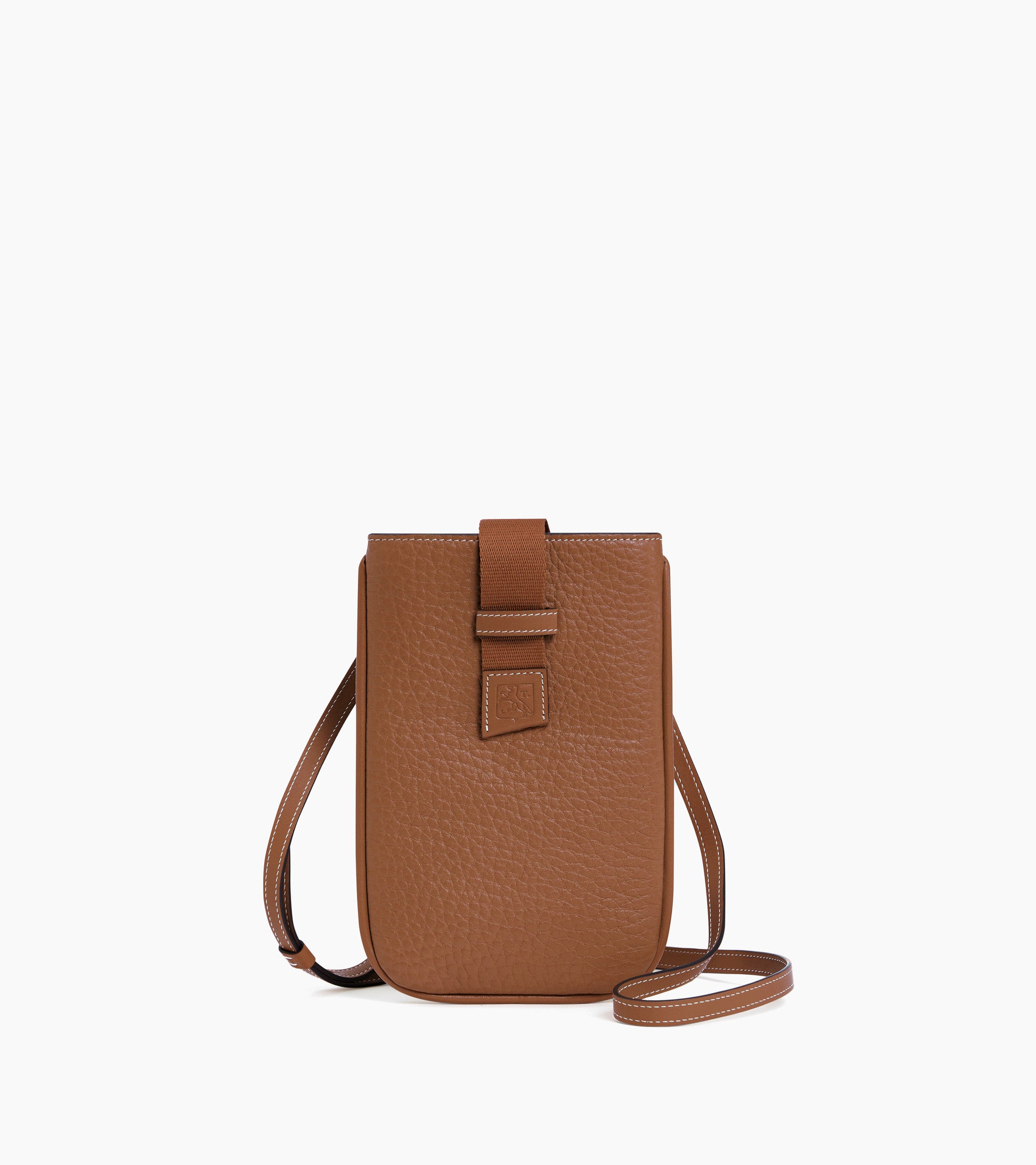 Noah phone case in smooth buffalo grain leather