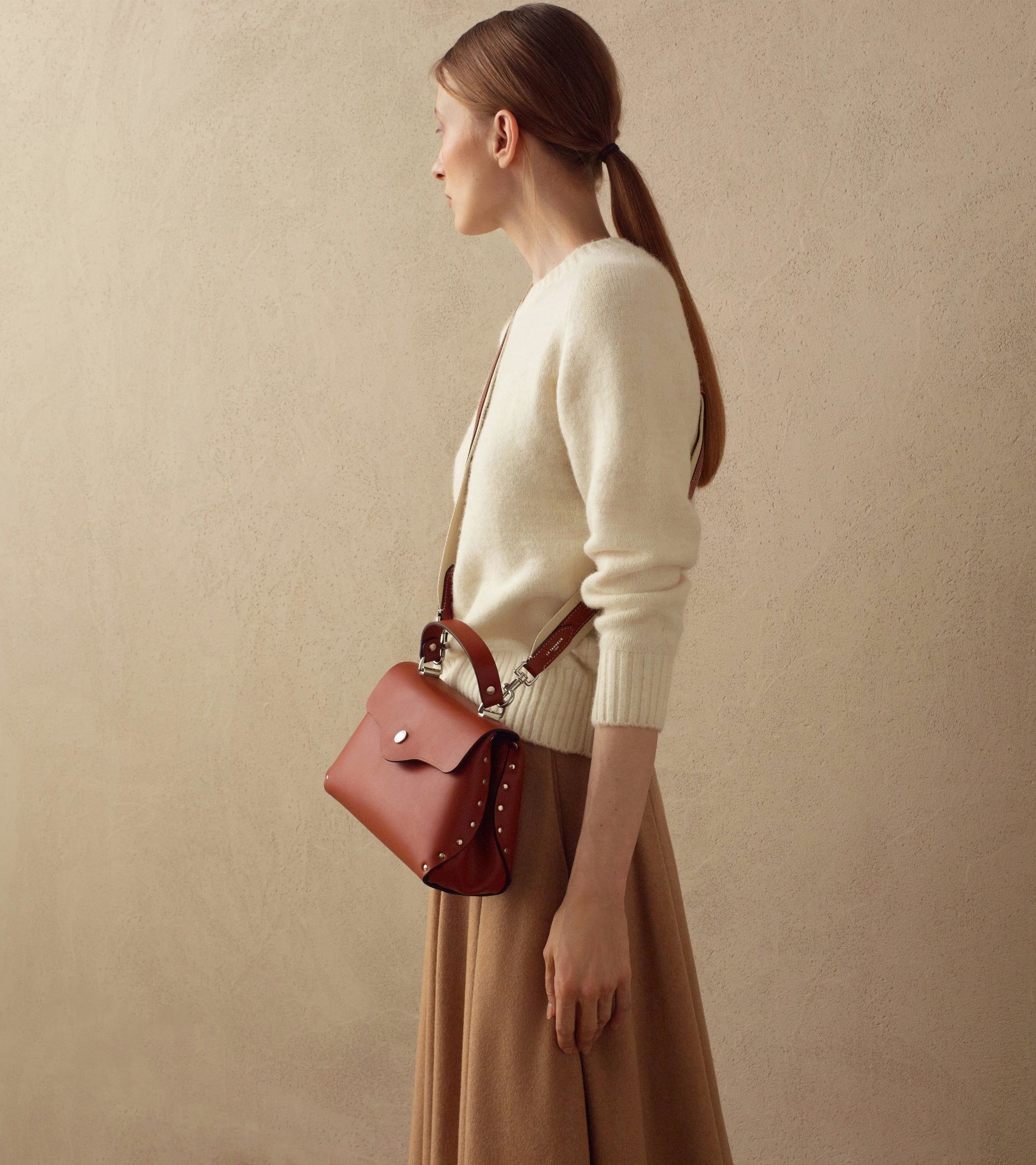 Sans Couture small handbag in smooth leather