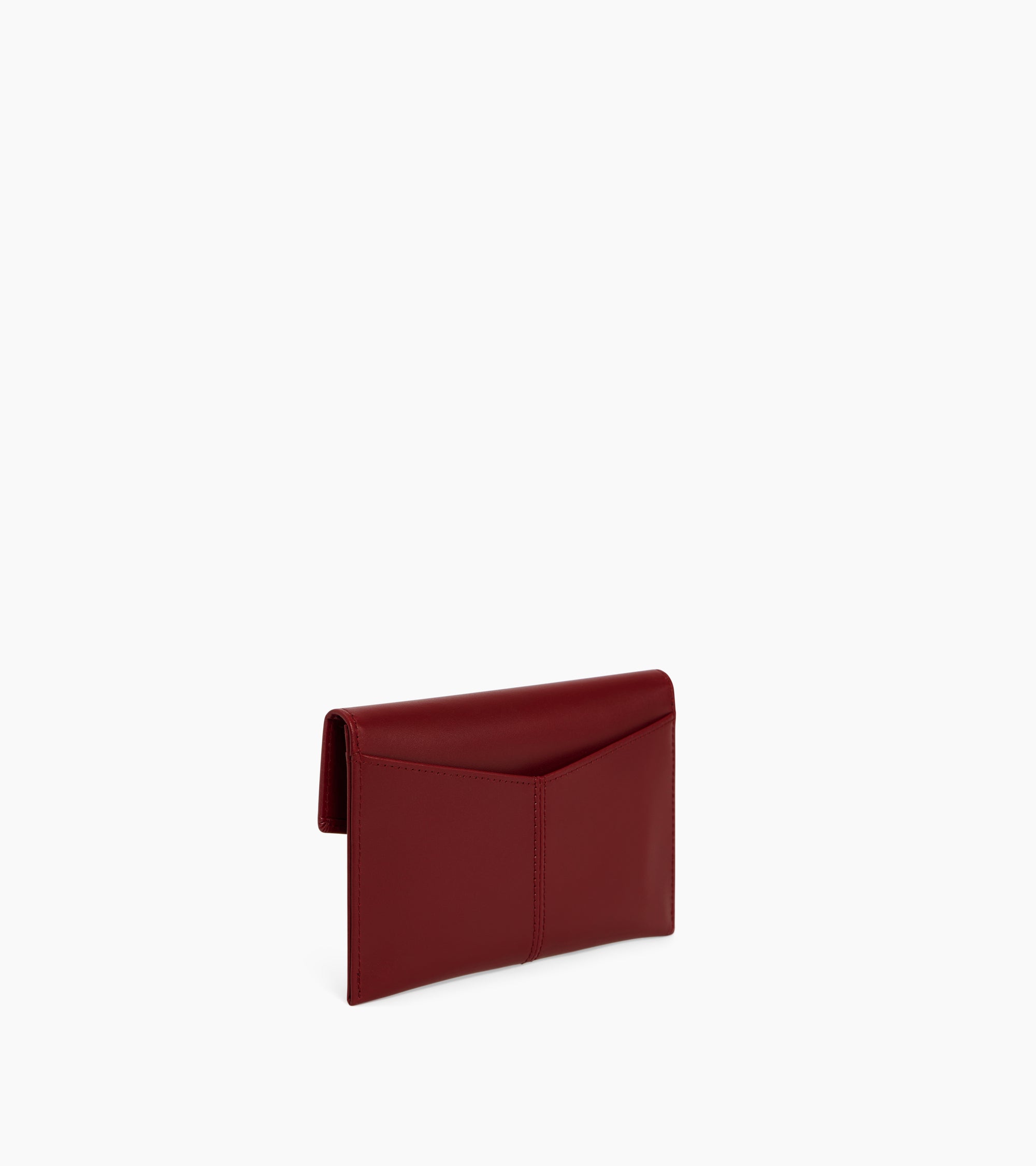 Charlotte medium envelope pouch in smooth leather