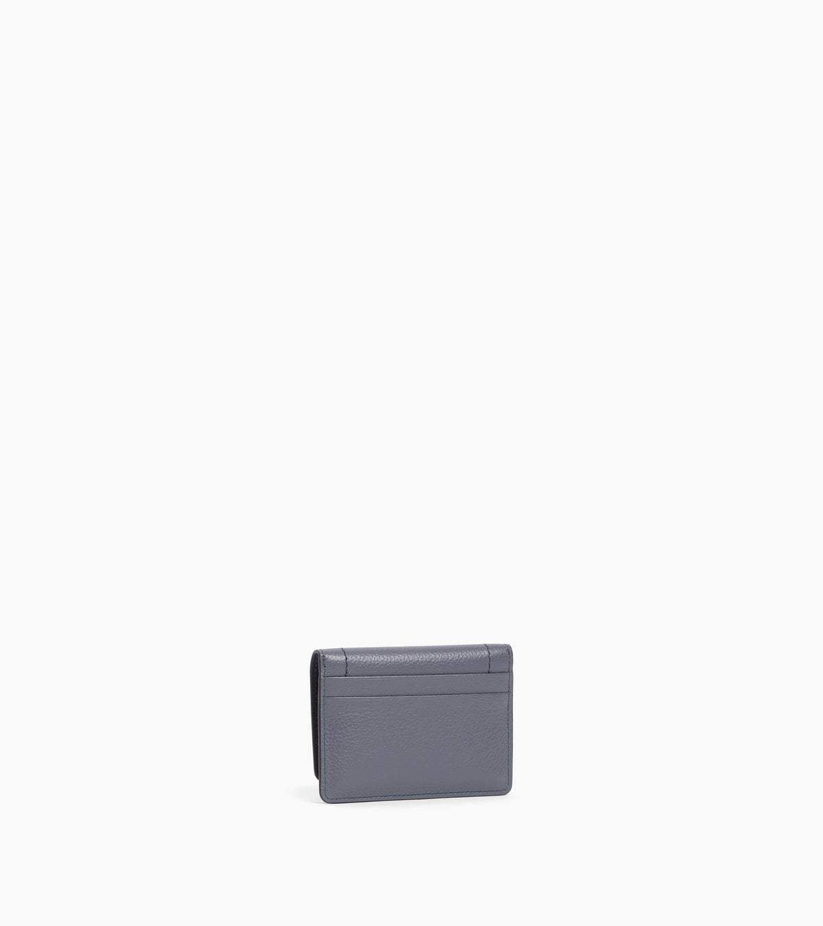 Louison small card holder with flap in grained leather