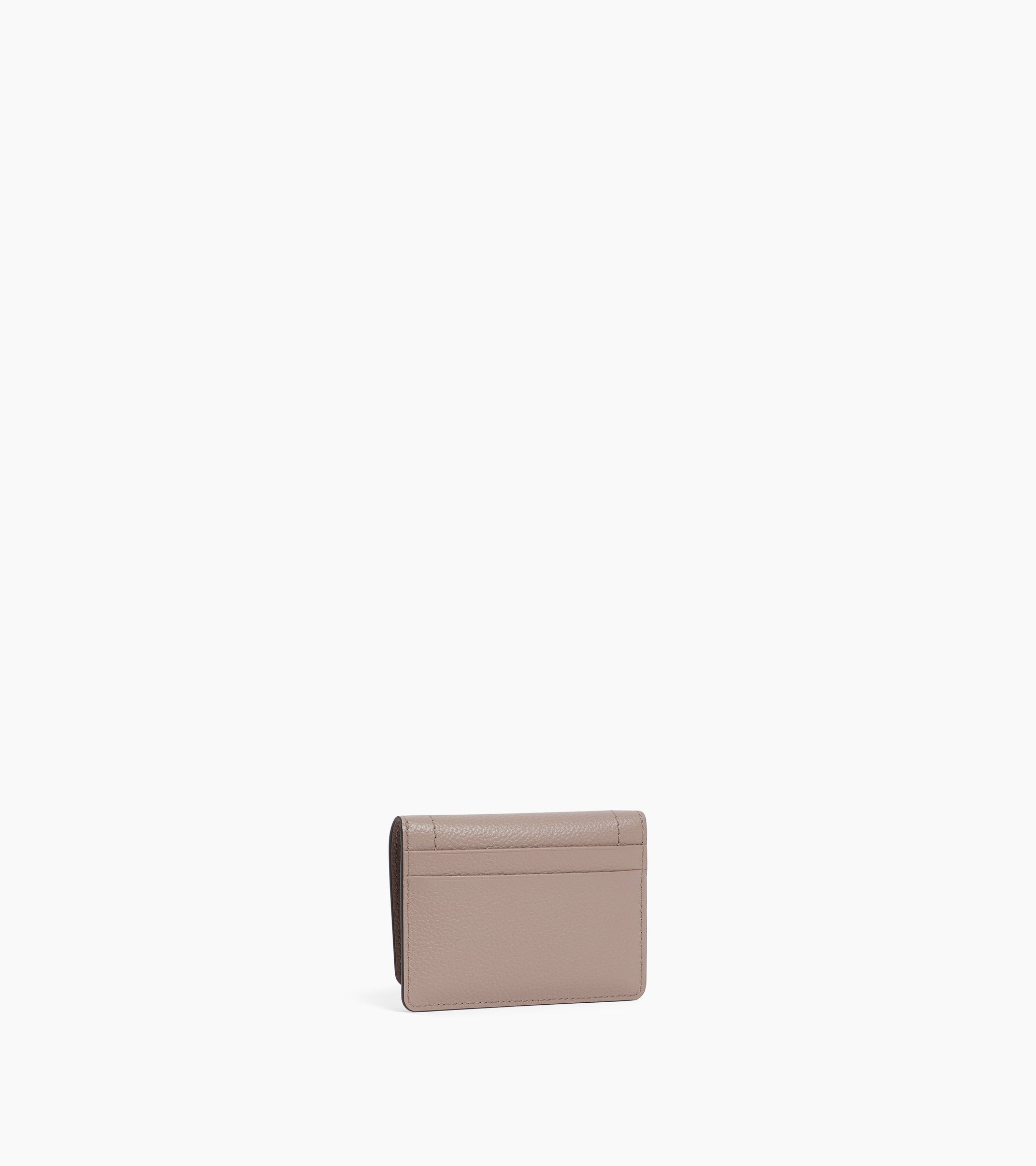 Louison small card holder with flap in grained leather