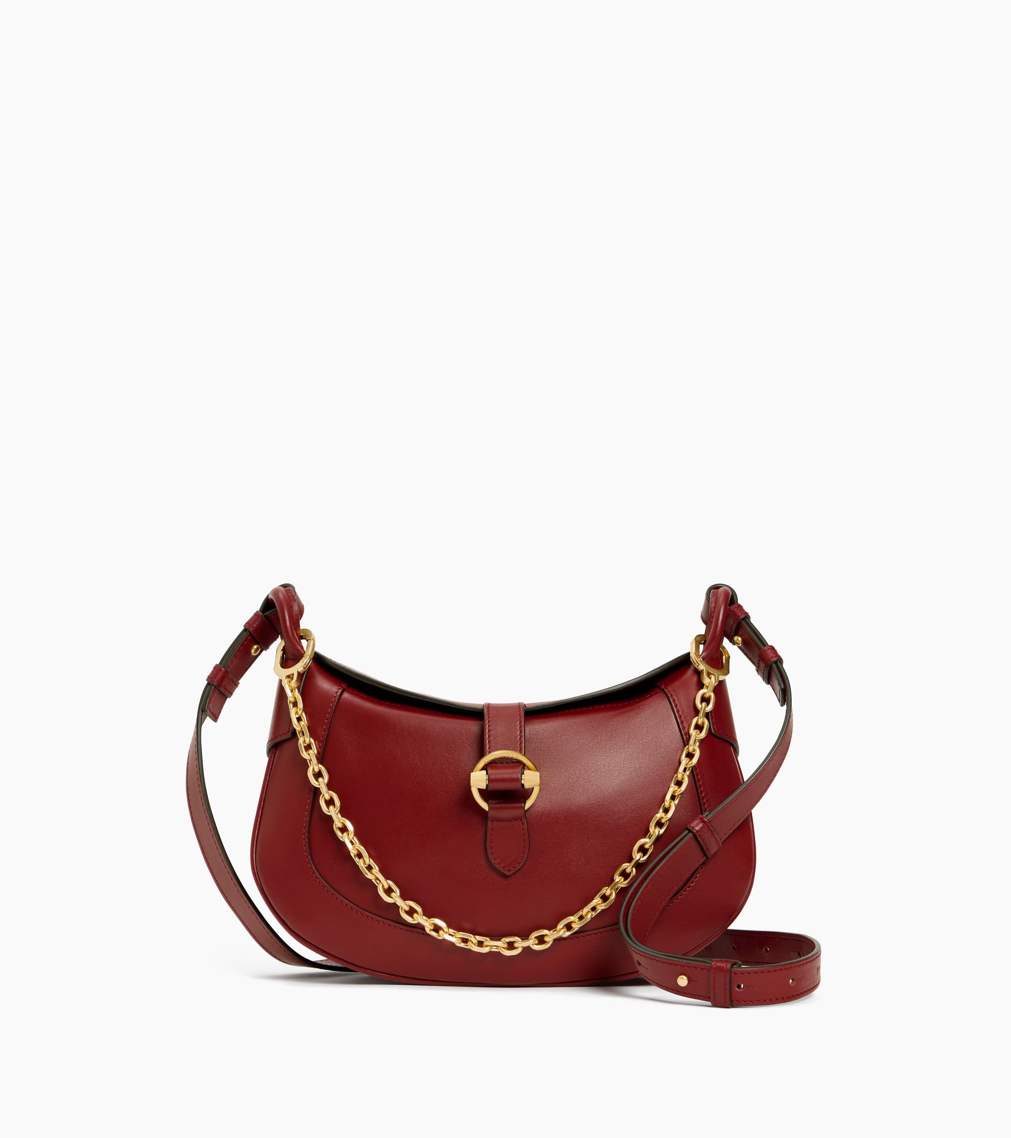 Pia small shoulder bag in smooth leather