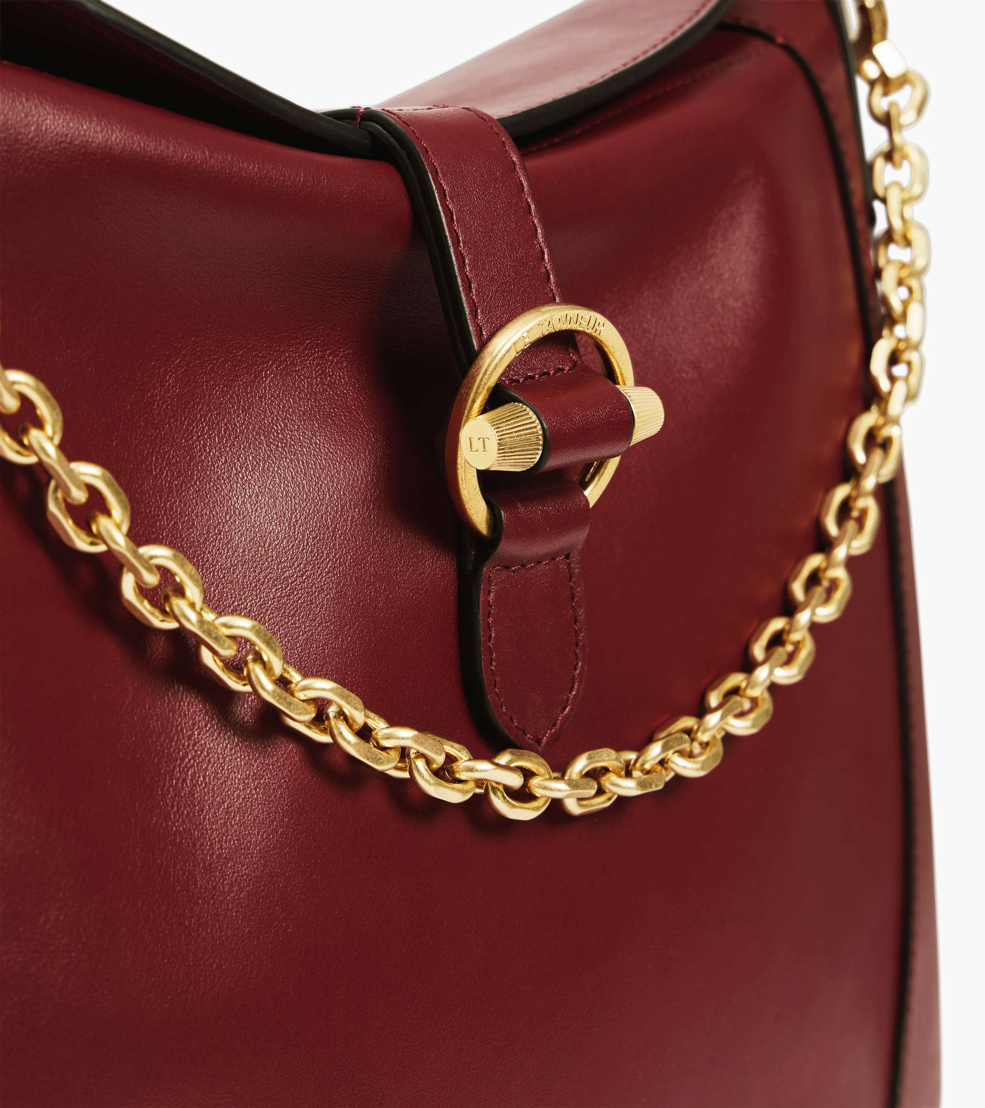 Pia large shoulder bag in smooth leather