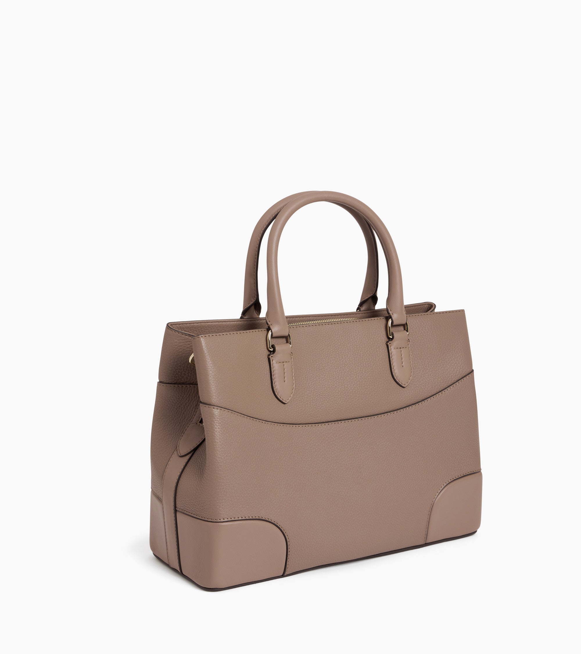 Romy large handbag in grained and smooth leather