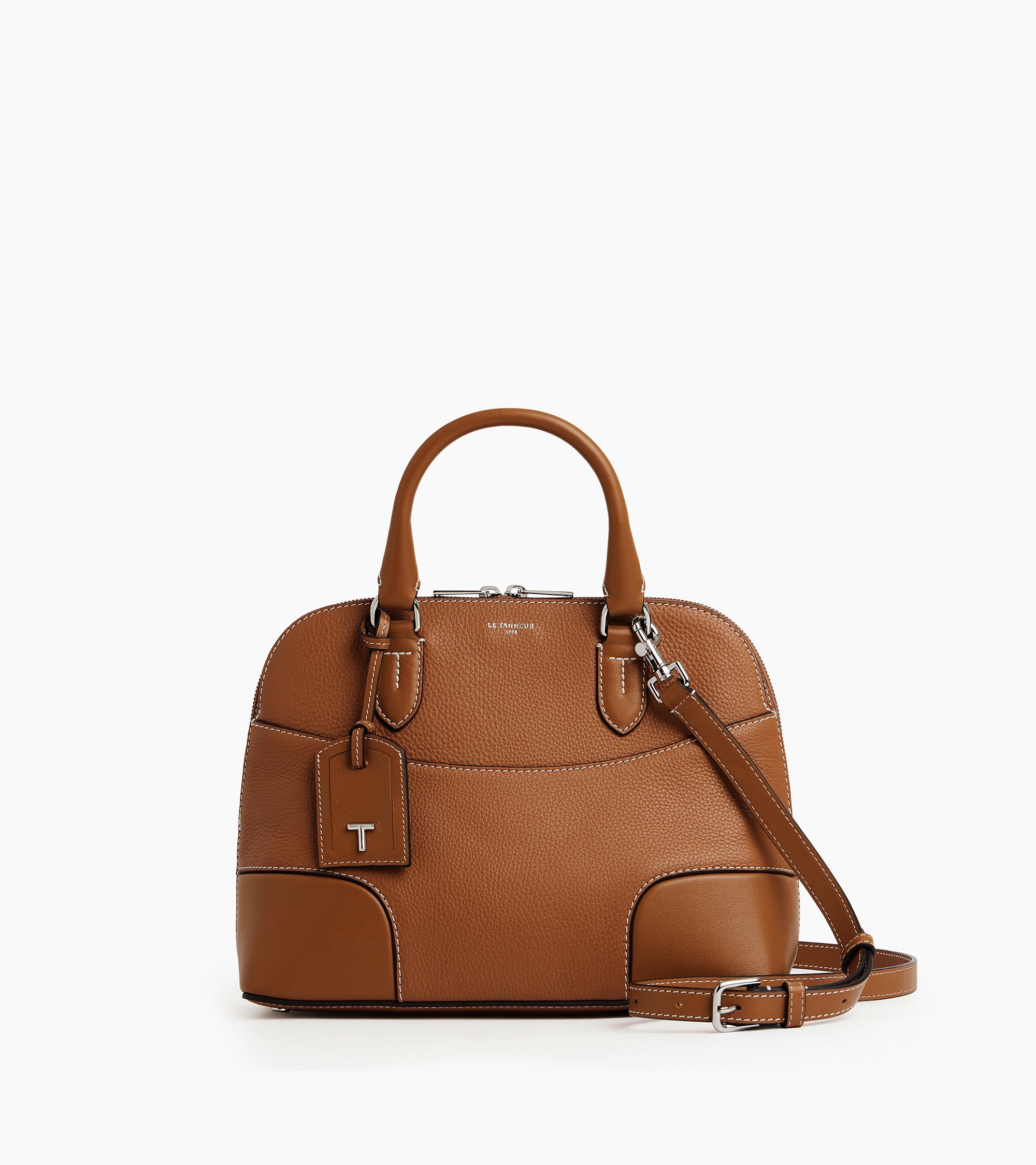 Romy medium handbag in smooth grained leather