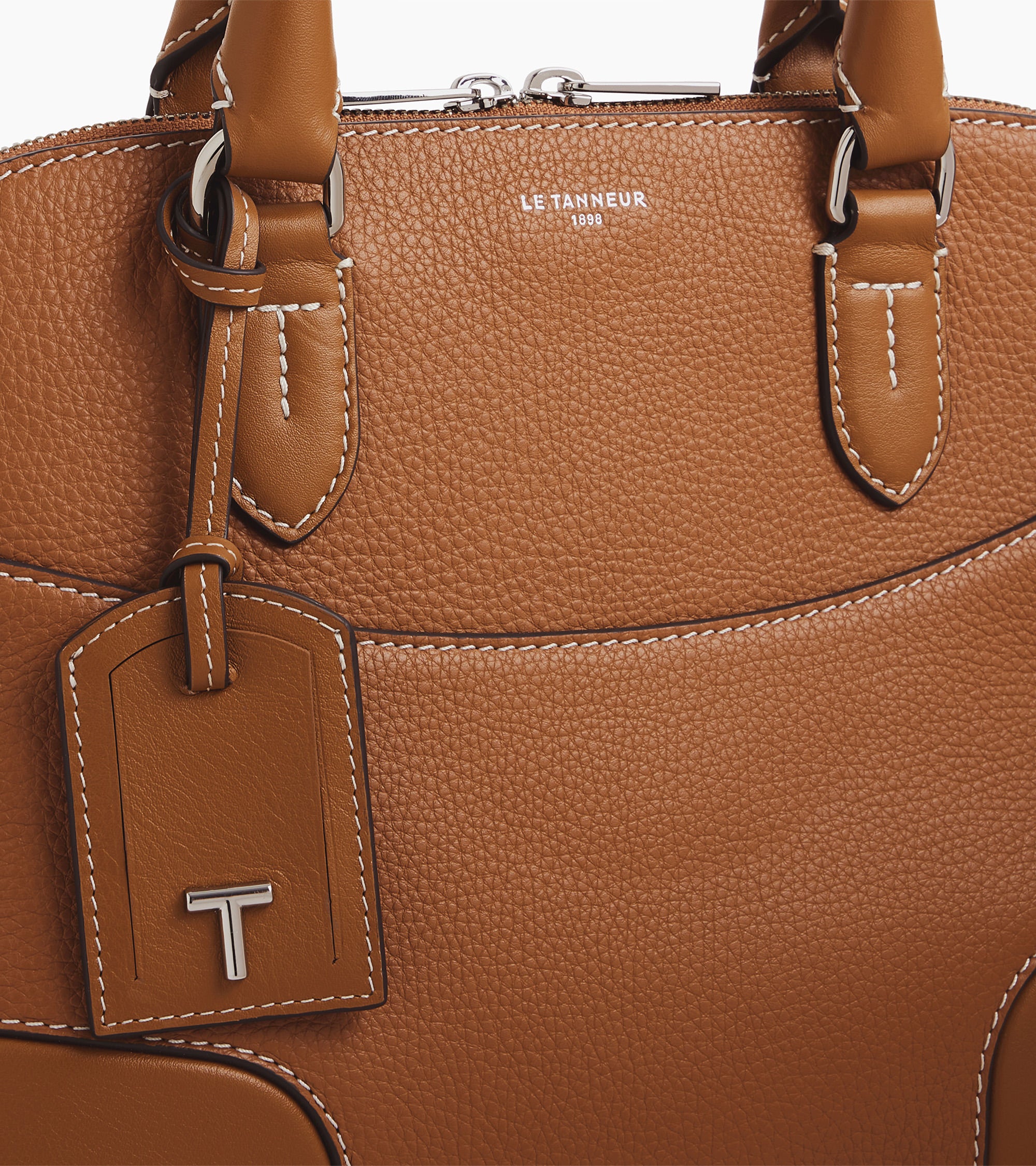 Romy medium handbag in smooth grained leather