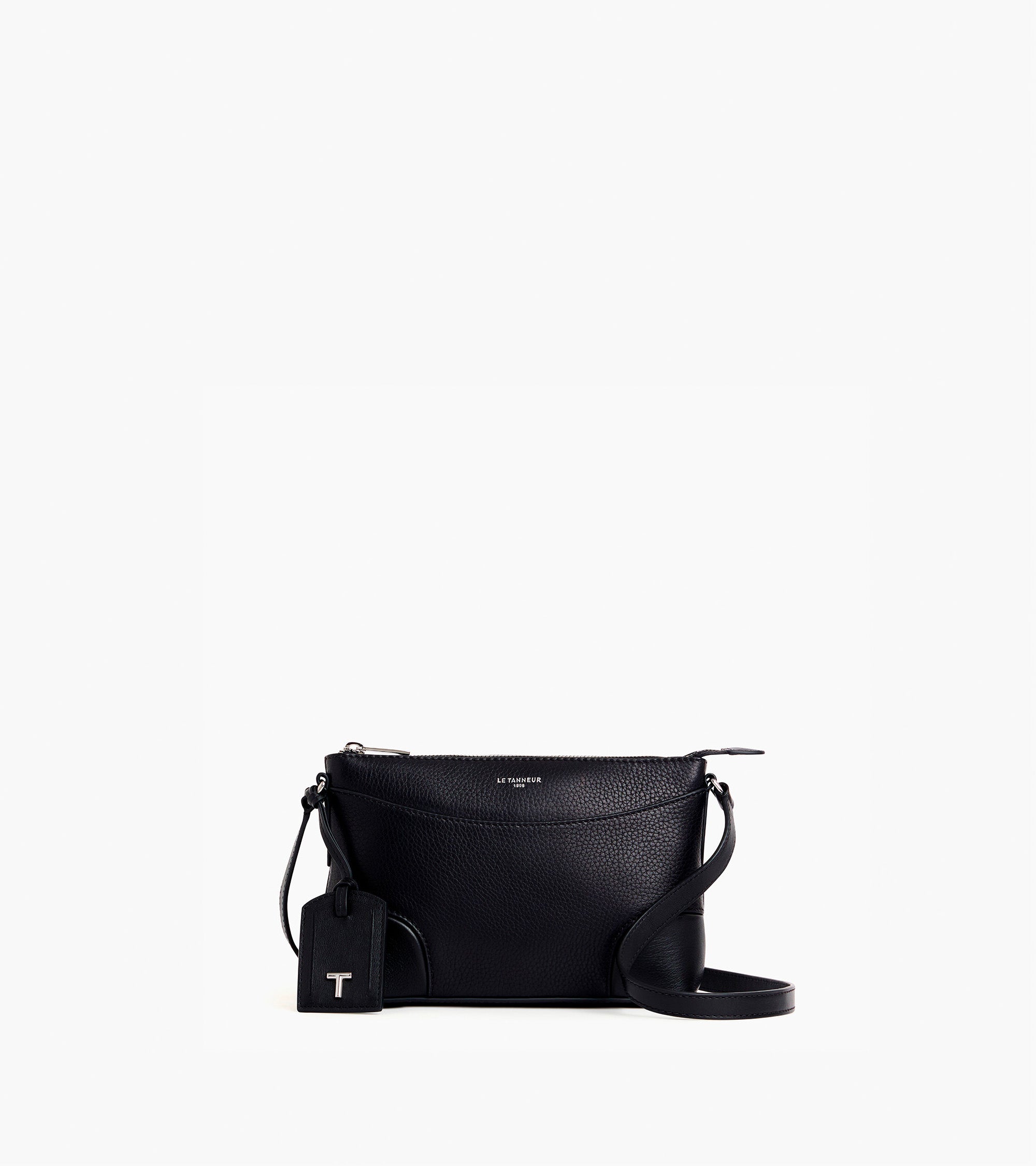 Romy small shoulder bag in smooth grained leather