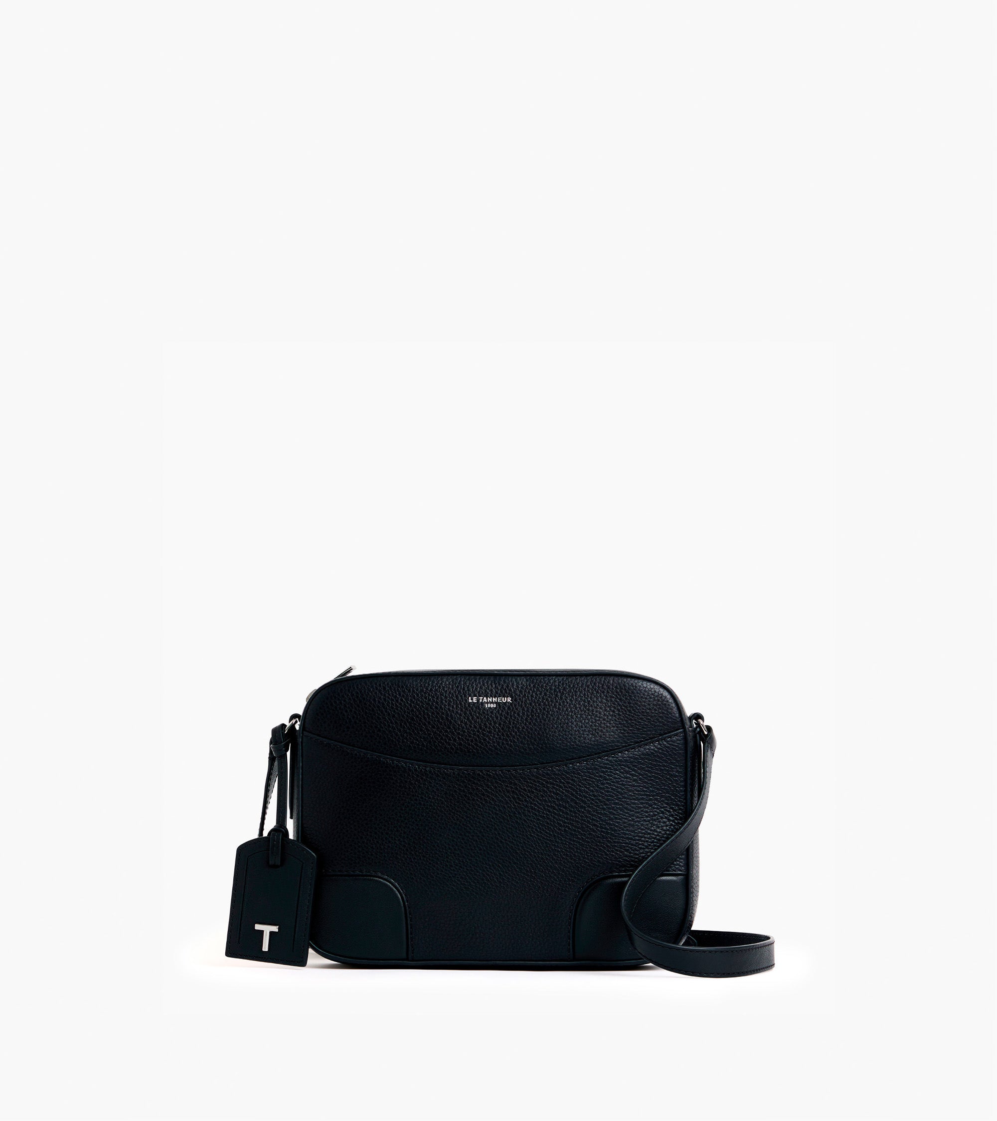 Romy medium shoulder bag in smooth grained leather