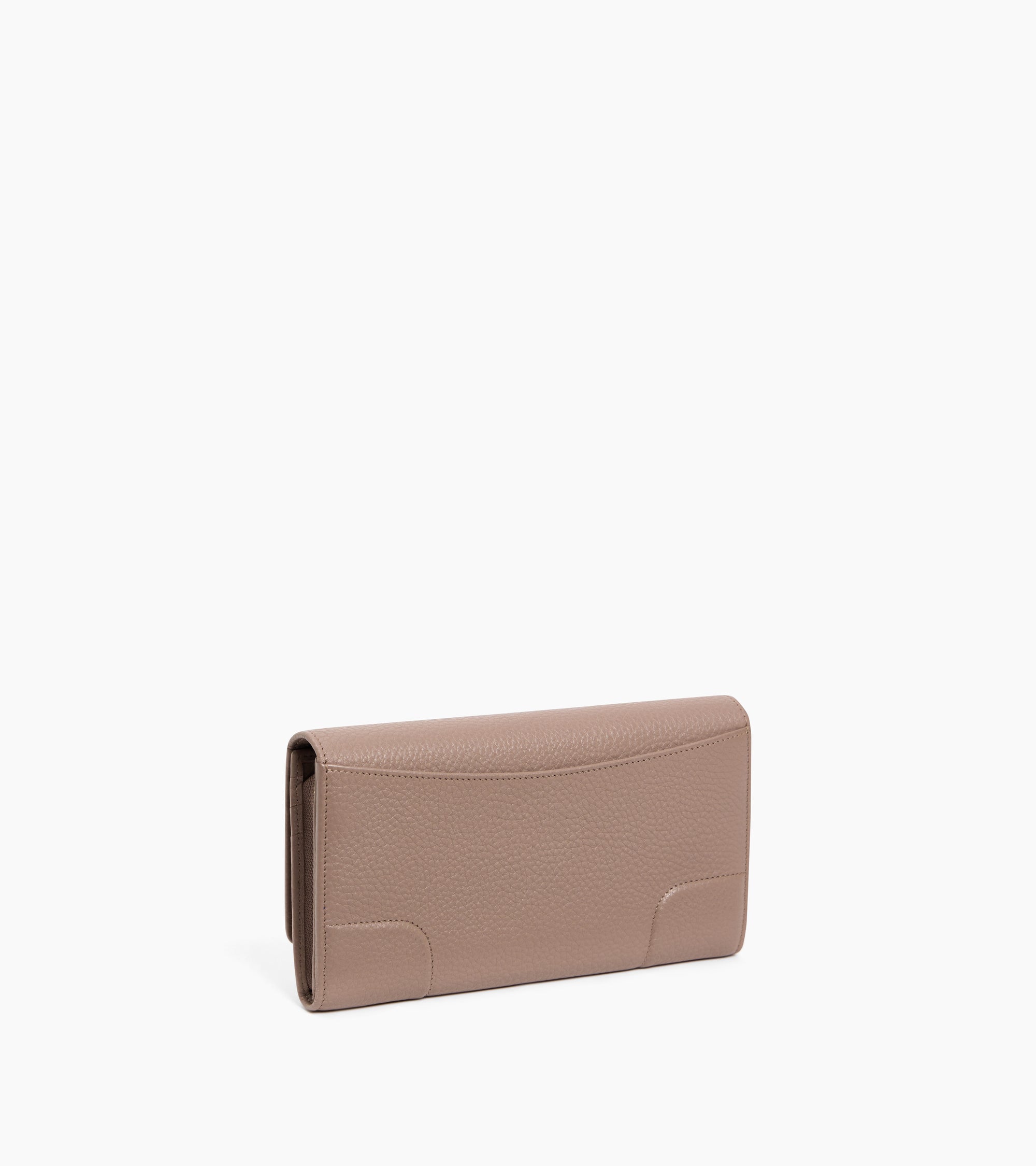 Large Romy flap wallet in grained leather
