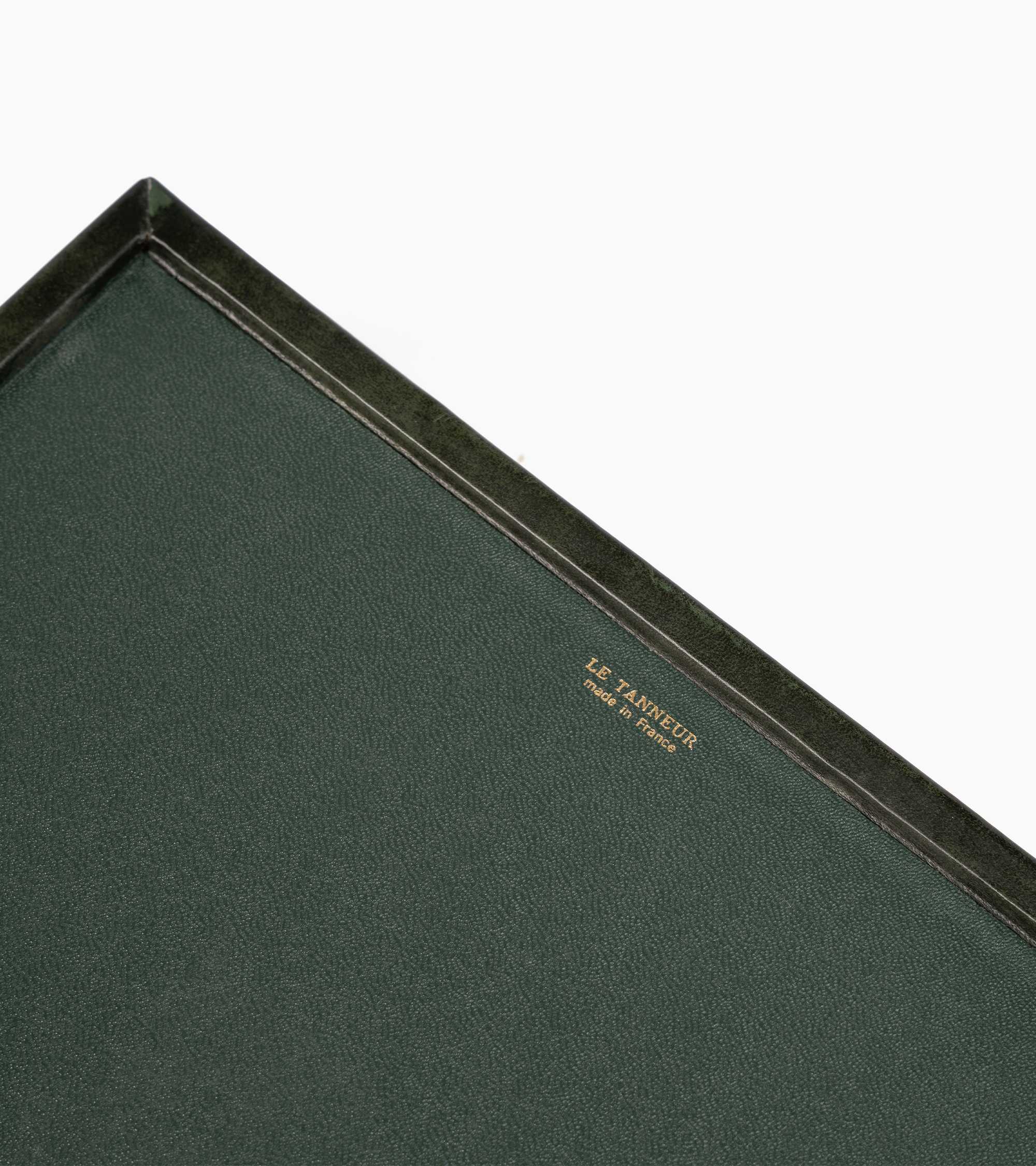 Leather desk organiser