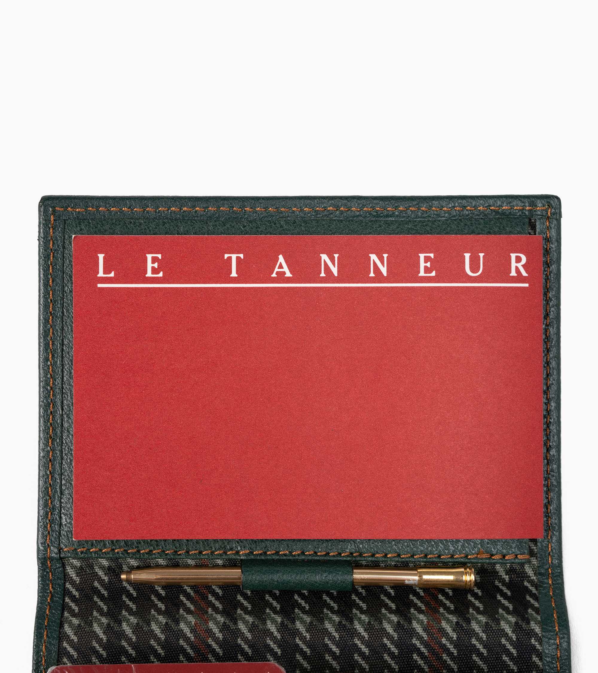 Small leather bridge card case