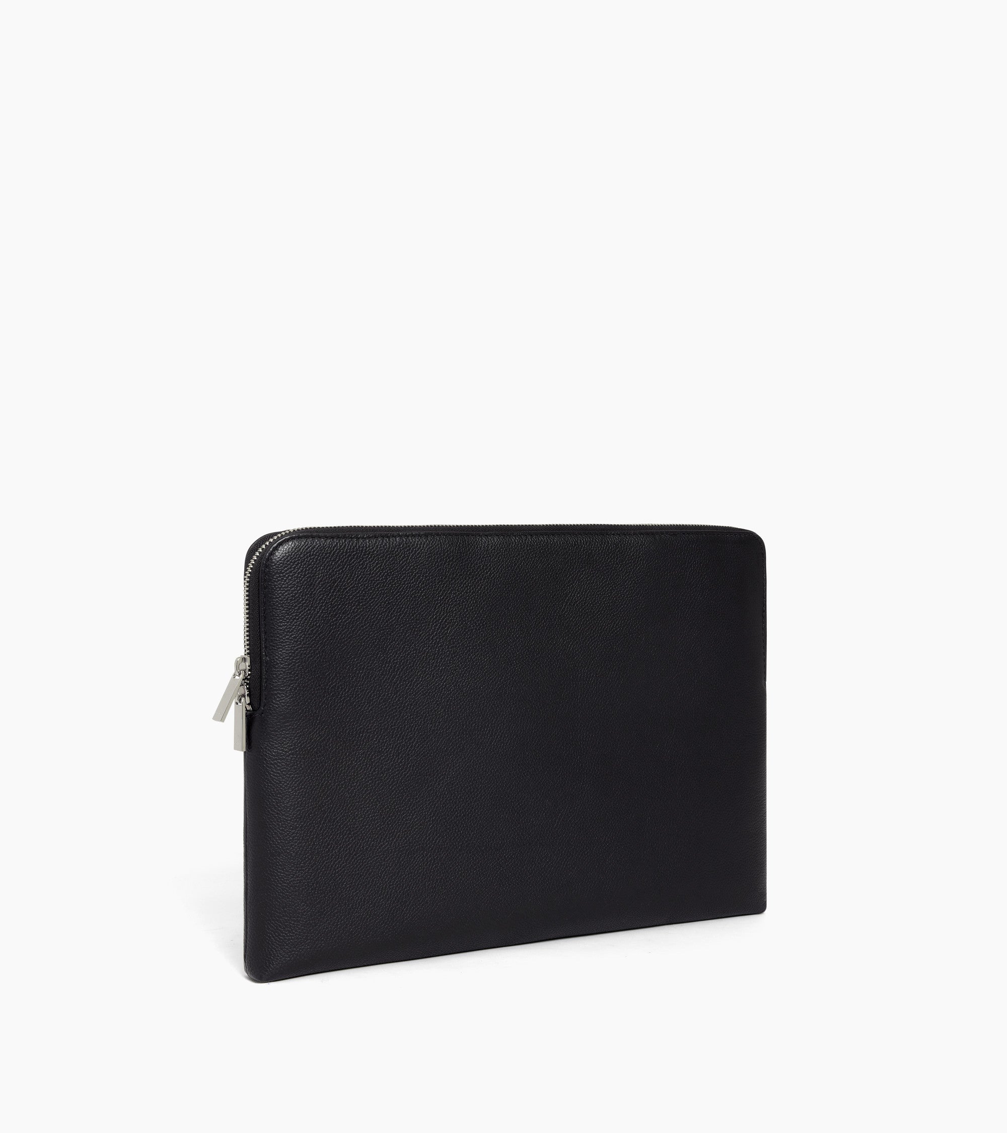 14" laptop sleeve in grained leather
