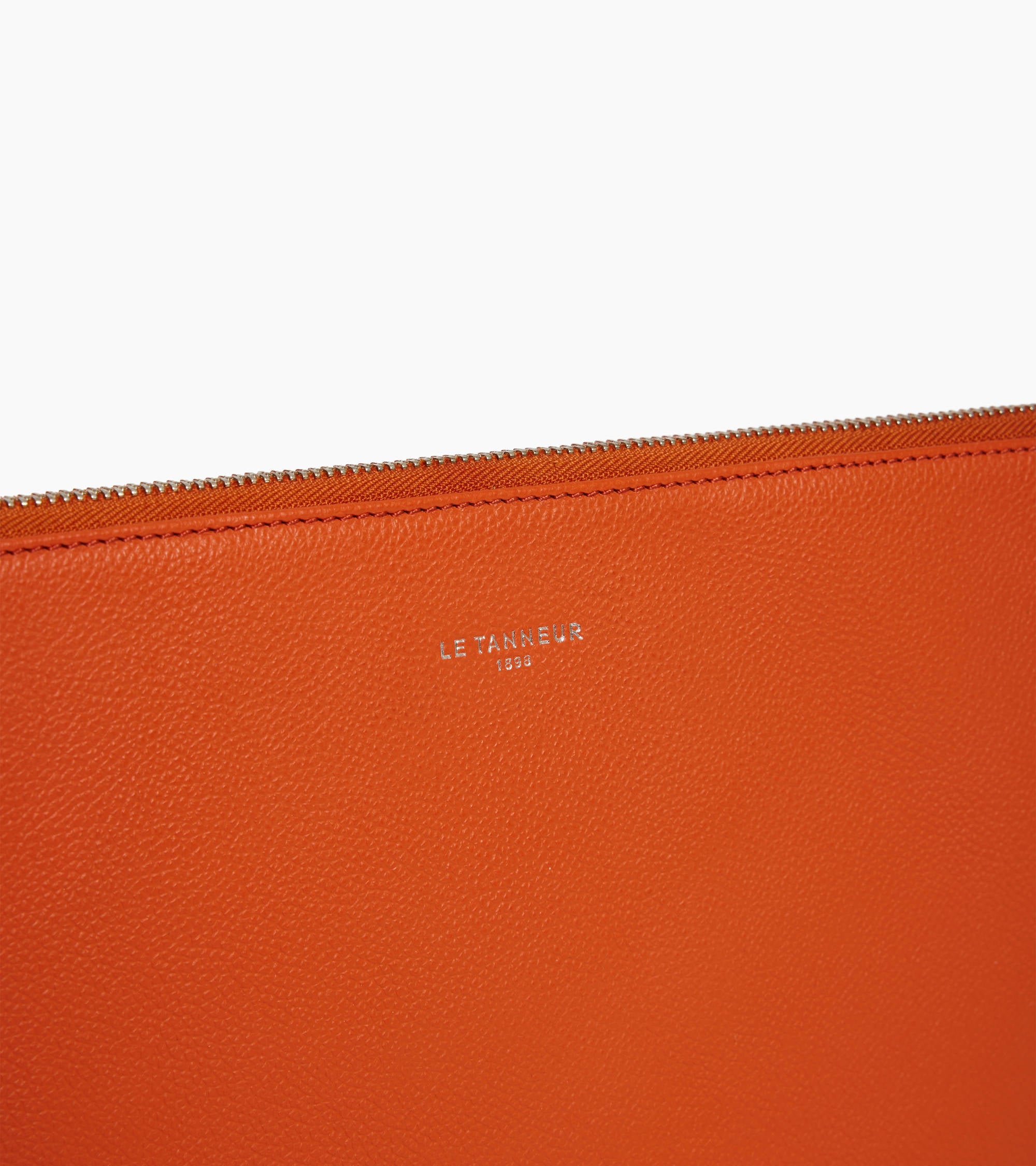 14" laptop sleeve in grained leather