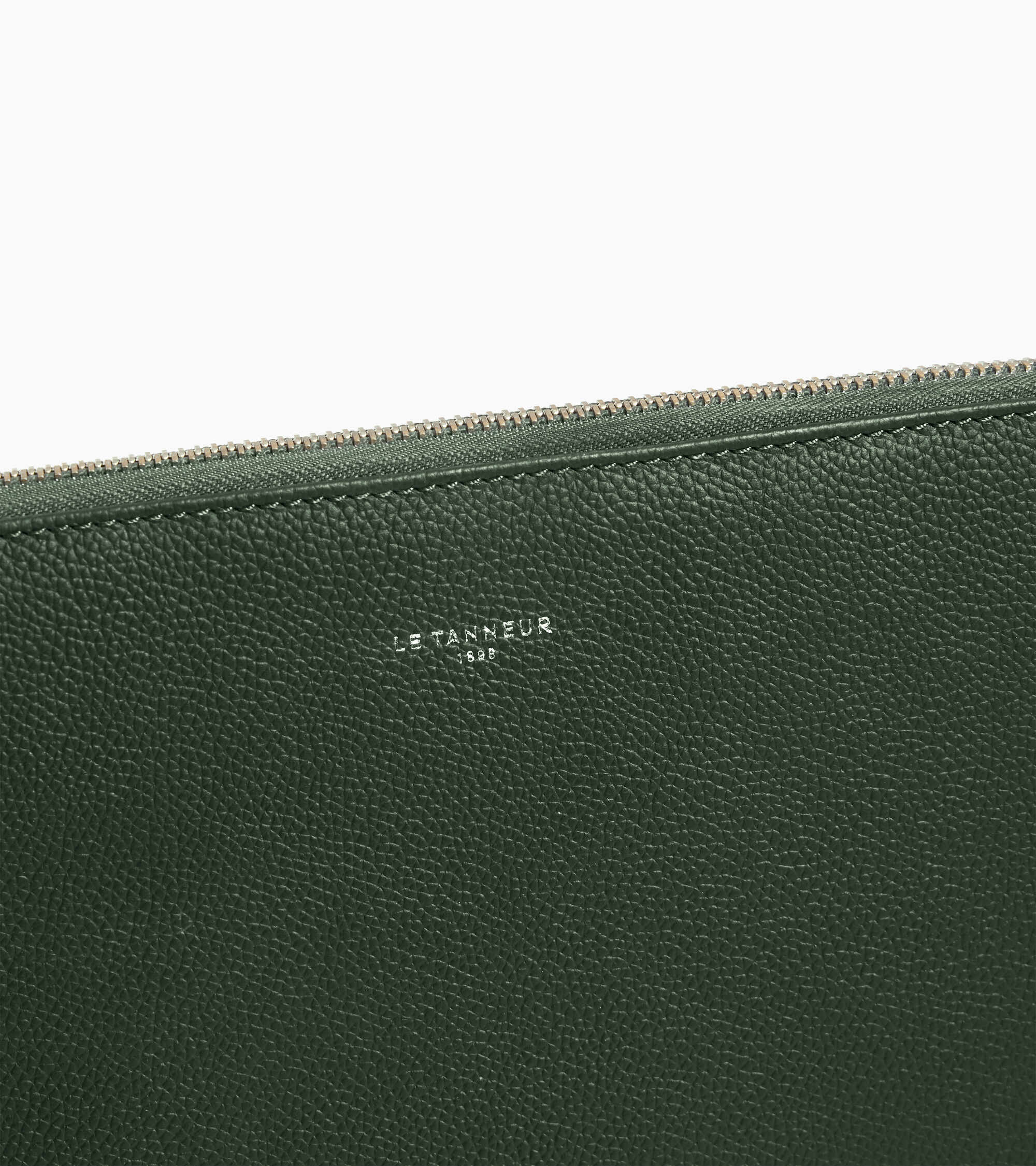 14" laptop sleeve in grained leather