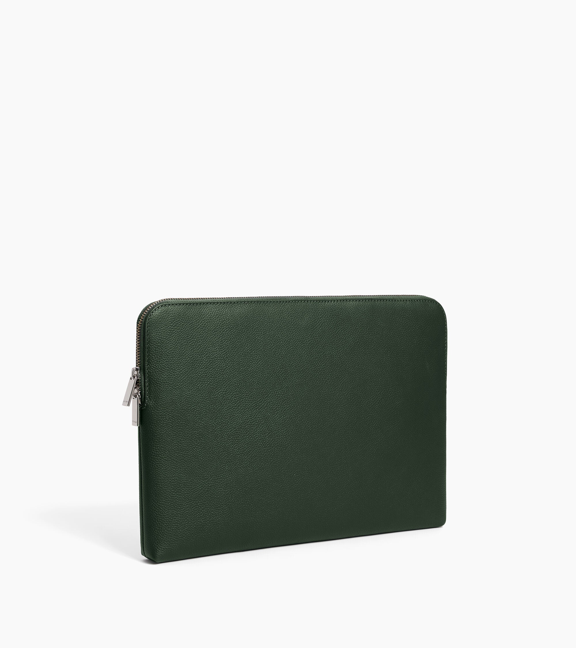 14" laptop sleeve in grained leather