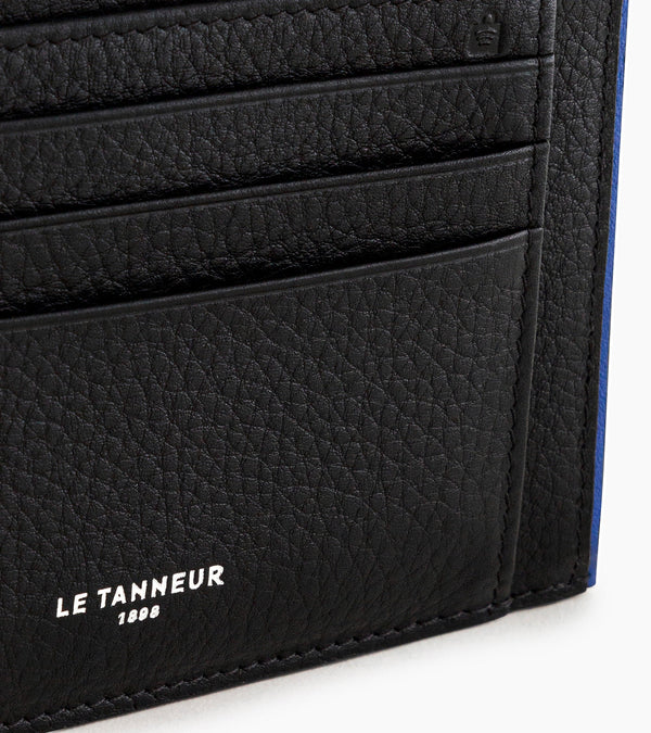 Augustin L-zip card holder in grained leather