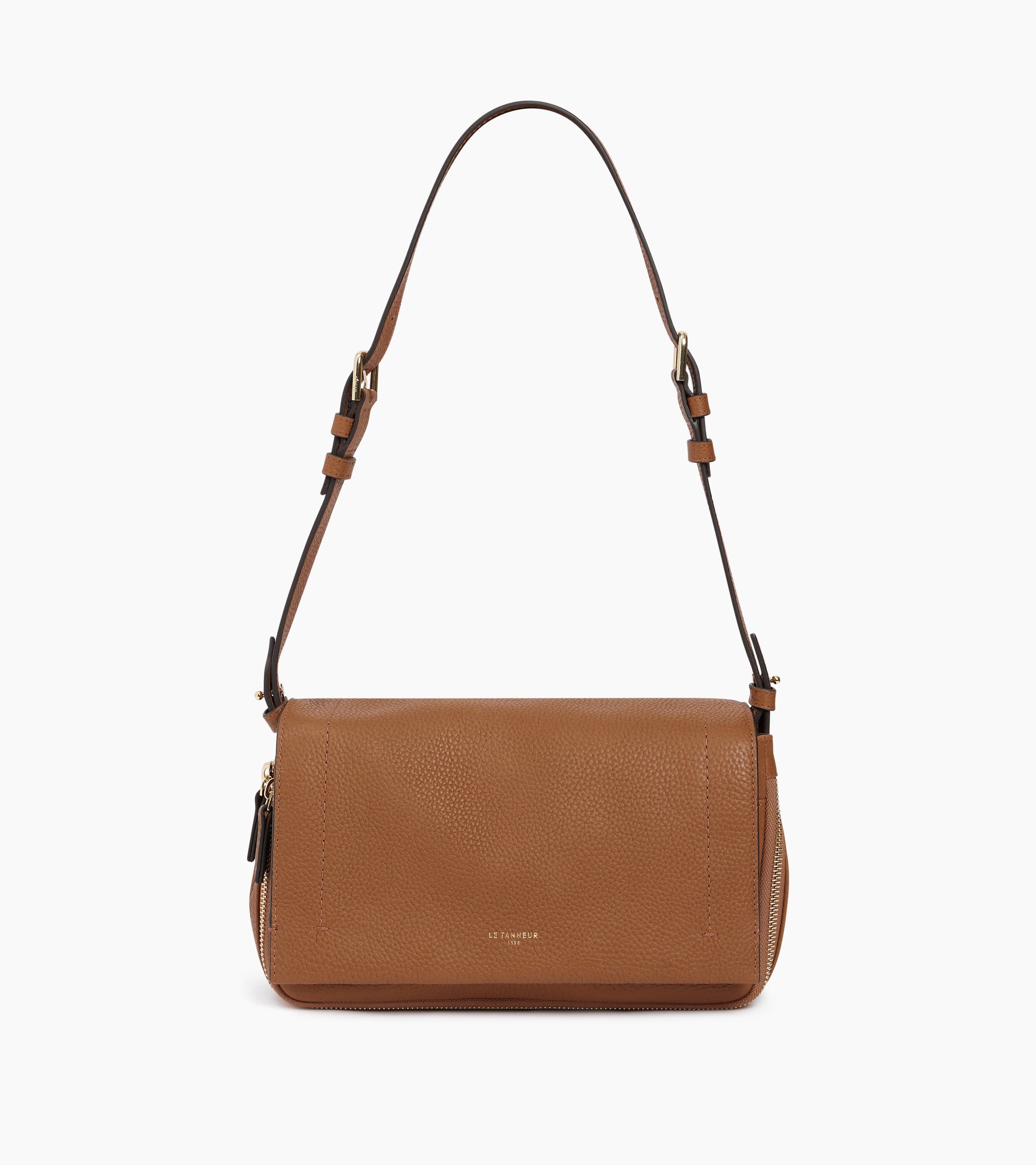 Aurore small shoulder bag in grained leather