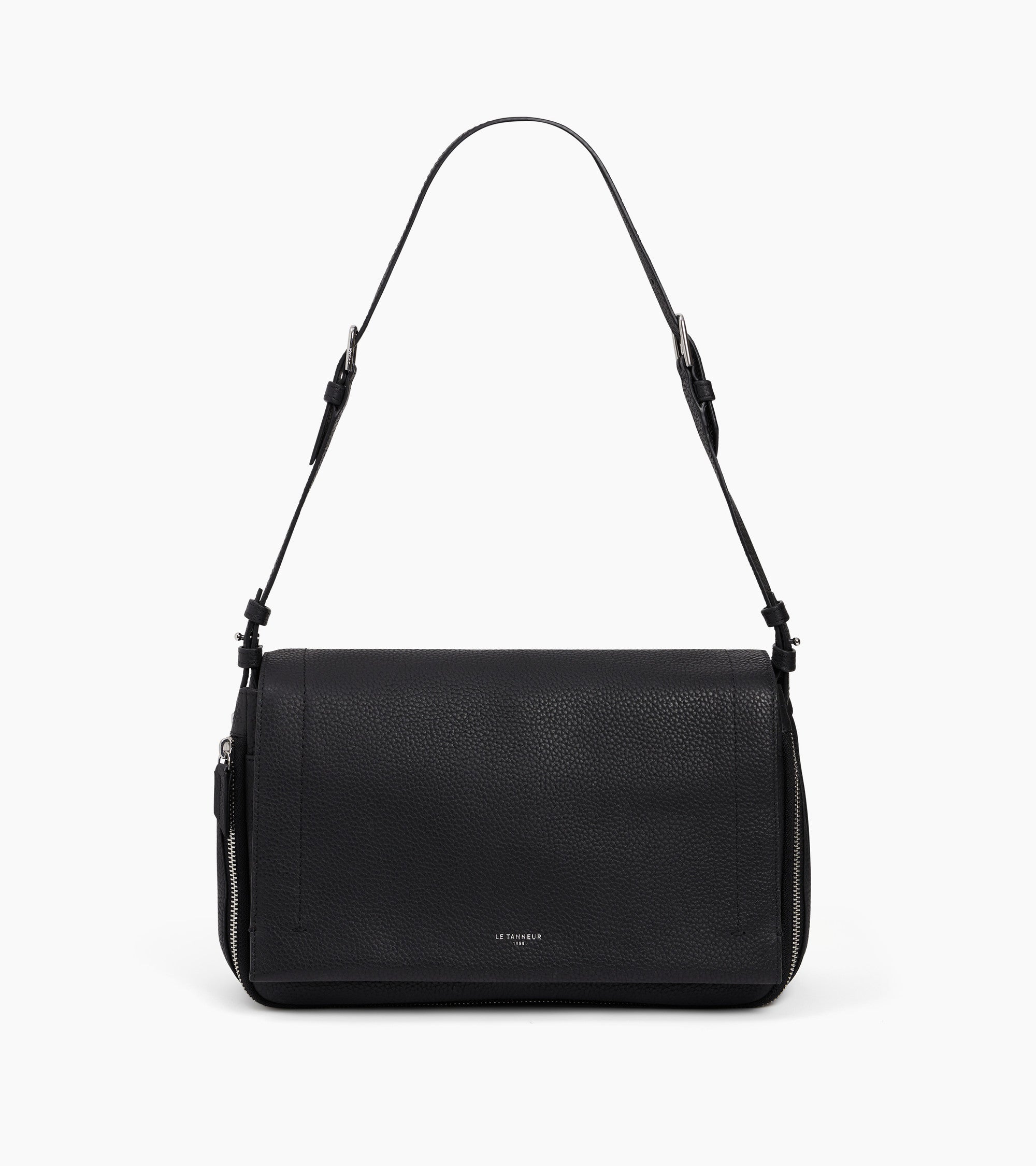 Aurore medium shoulder bag in grained leather