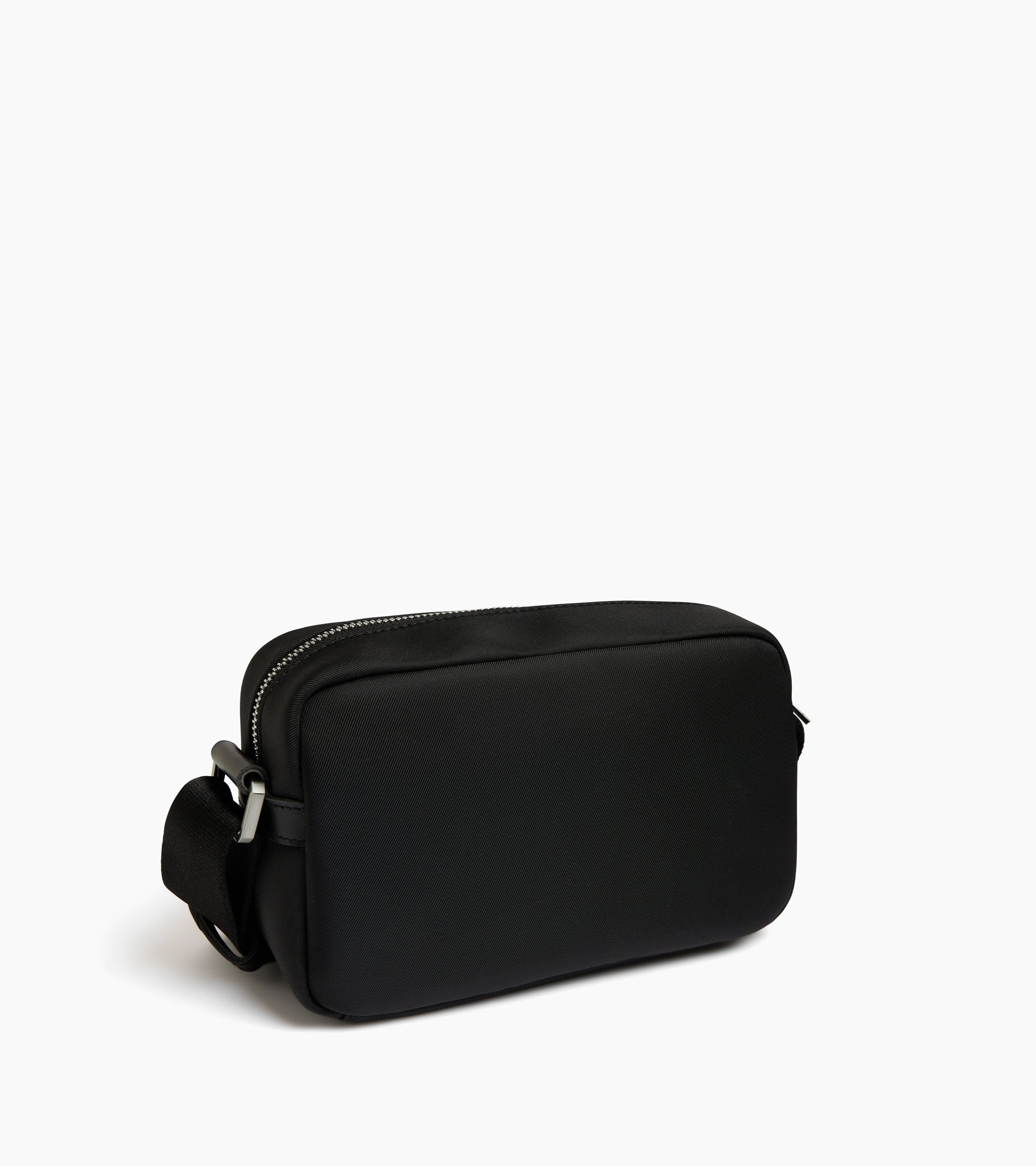 Basile small shoulder bag in nylon canvas and smooth leather