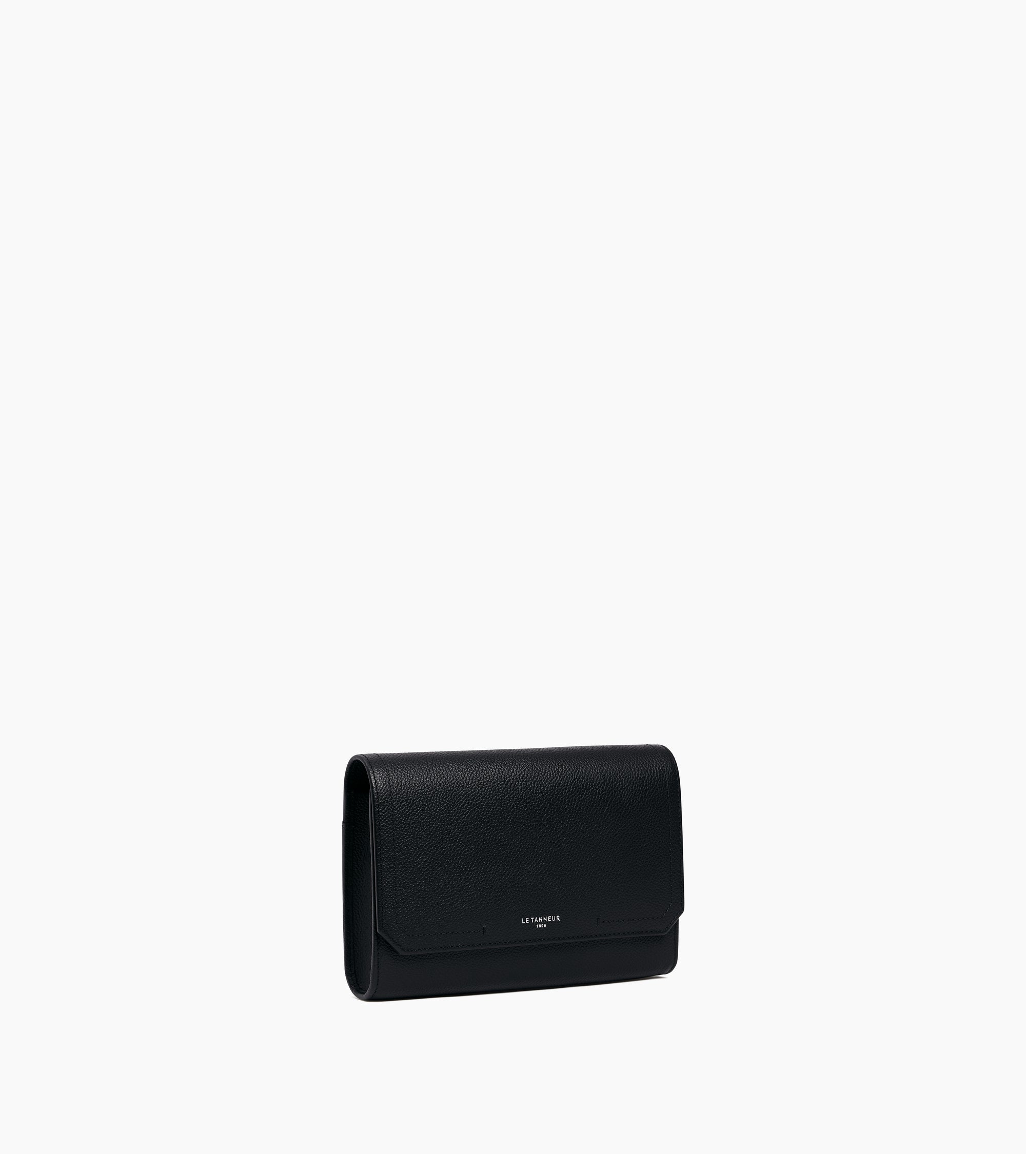 Three-slot soft travel watch case in leather