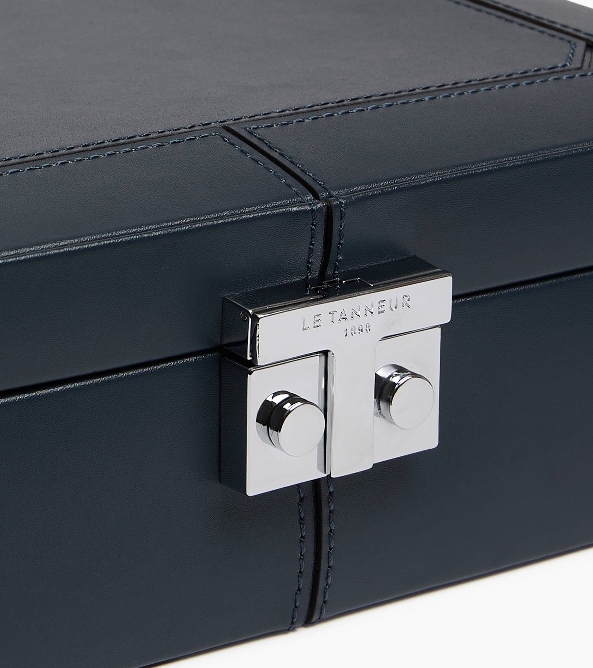 6-watch and cufflinks box in leather
