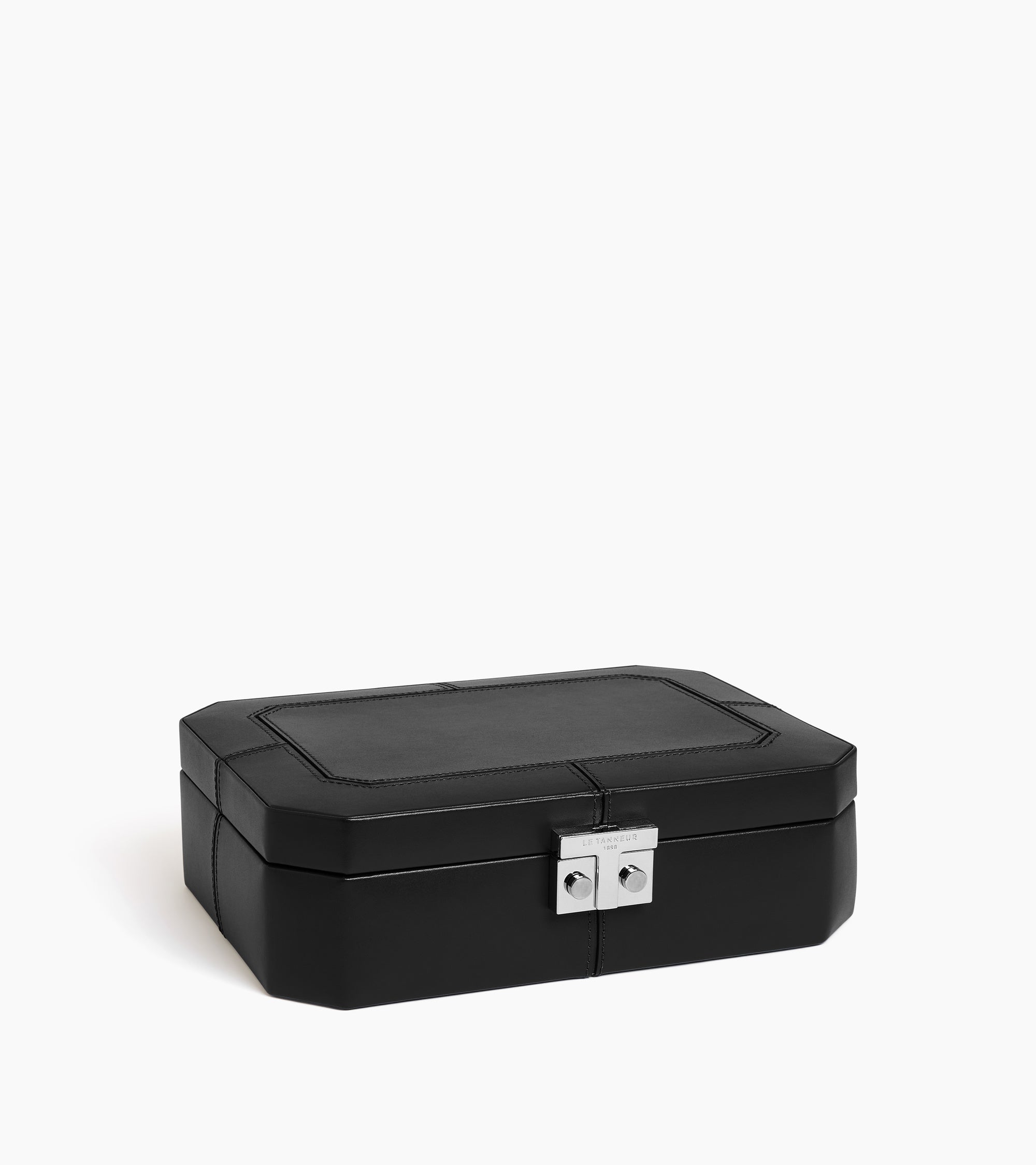 Box for 8 watches with T-clasp in leather