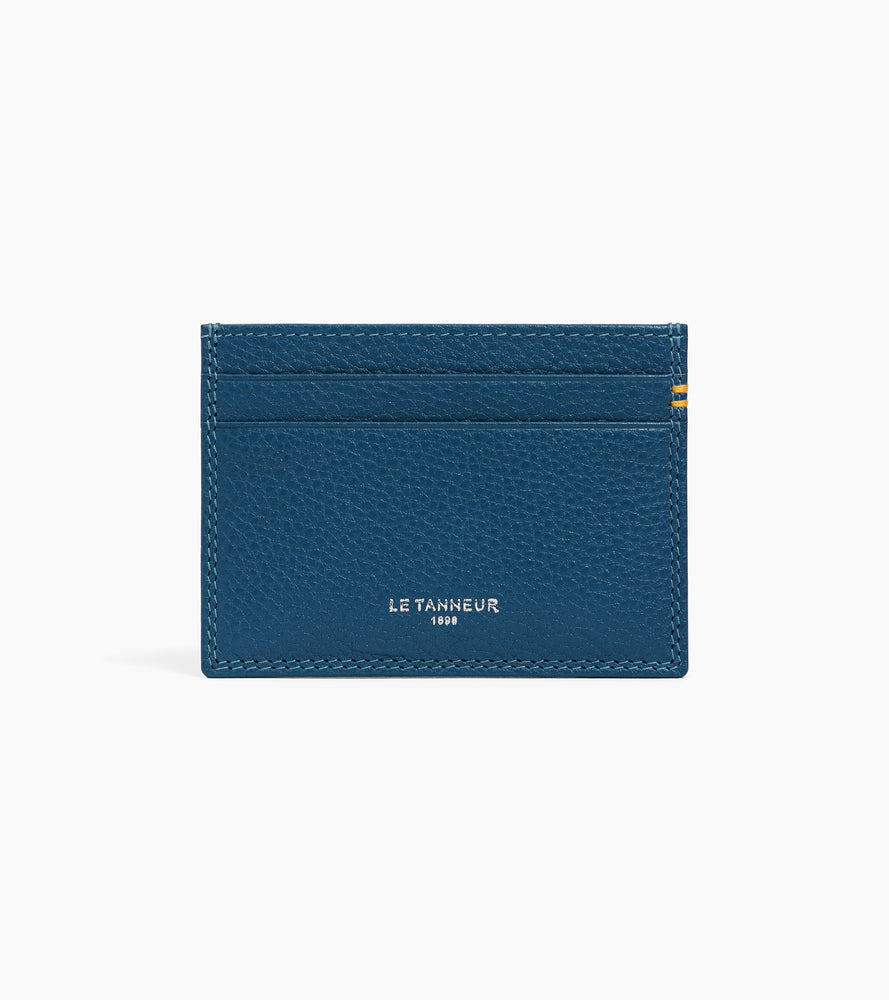 Grained leather cardholder