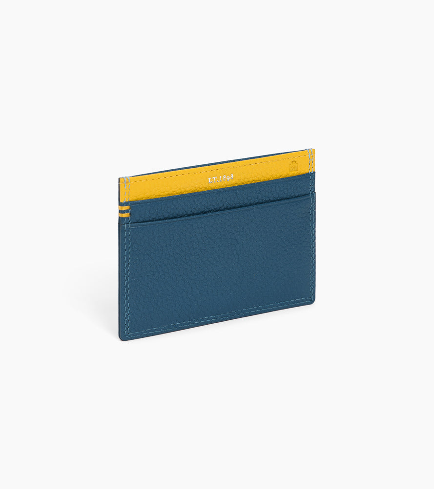 Grained leather cardholder