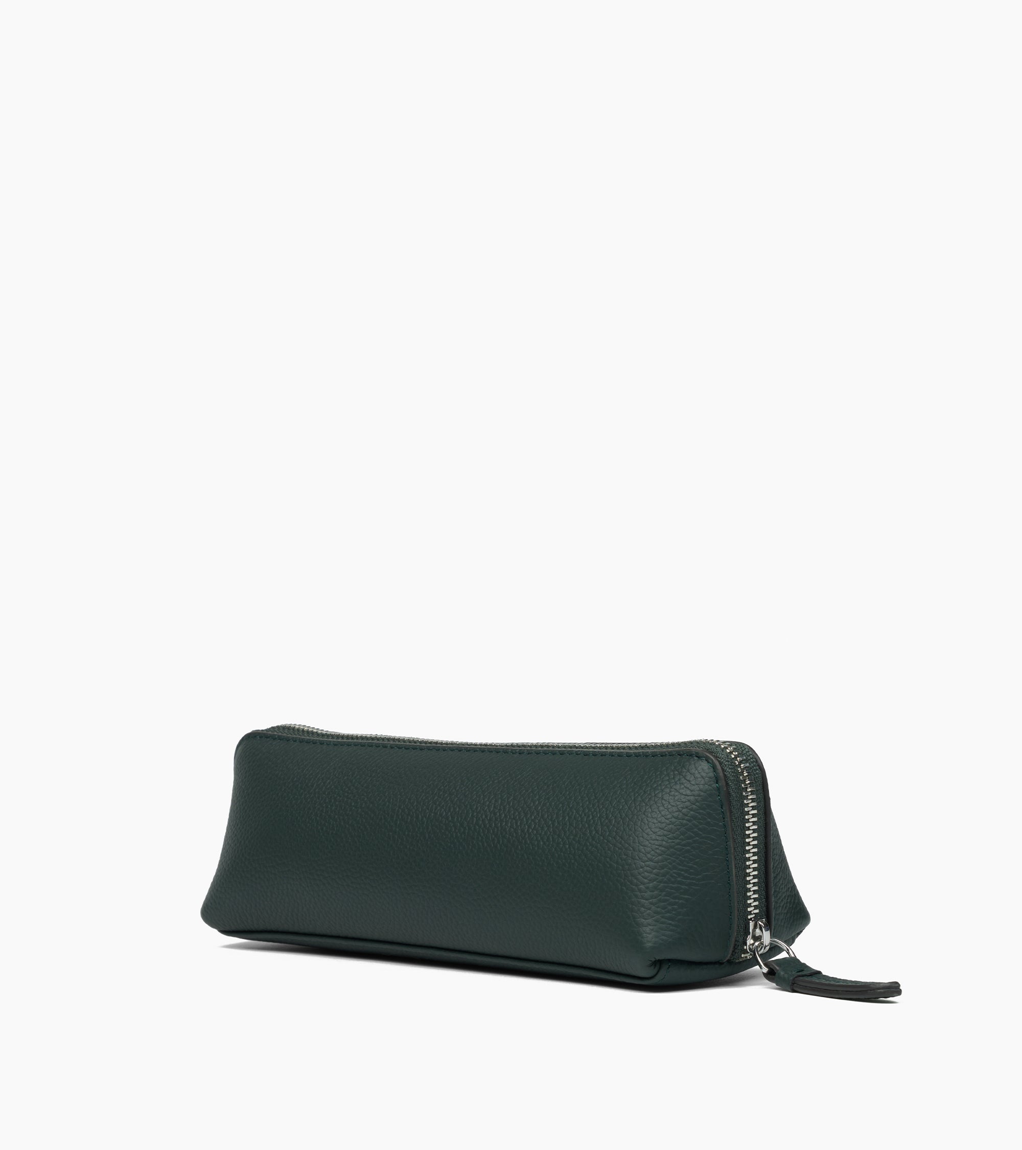 Pen case in grained leather