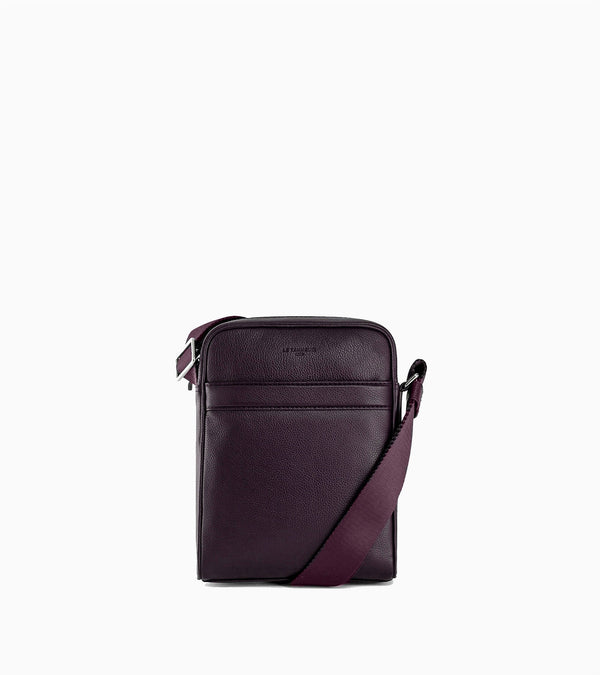 Charles medium-sized satchel in grained leather