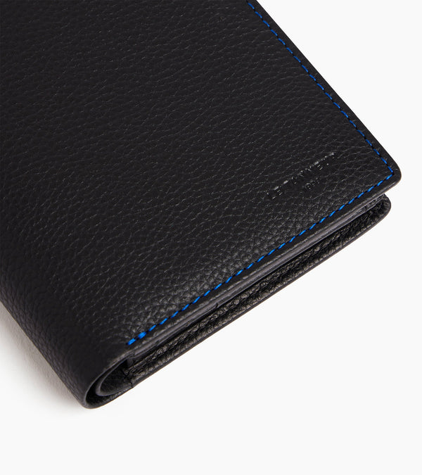 Charles adjustable flexible wallet in grained leather