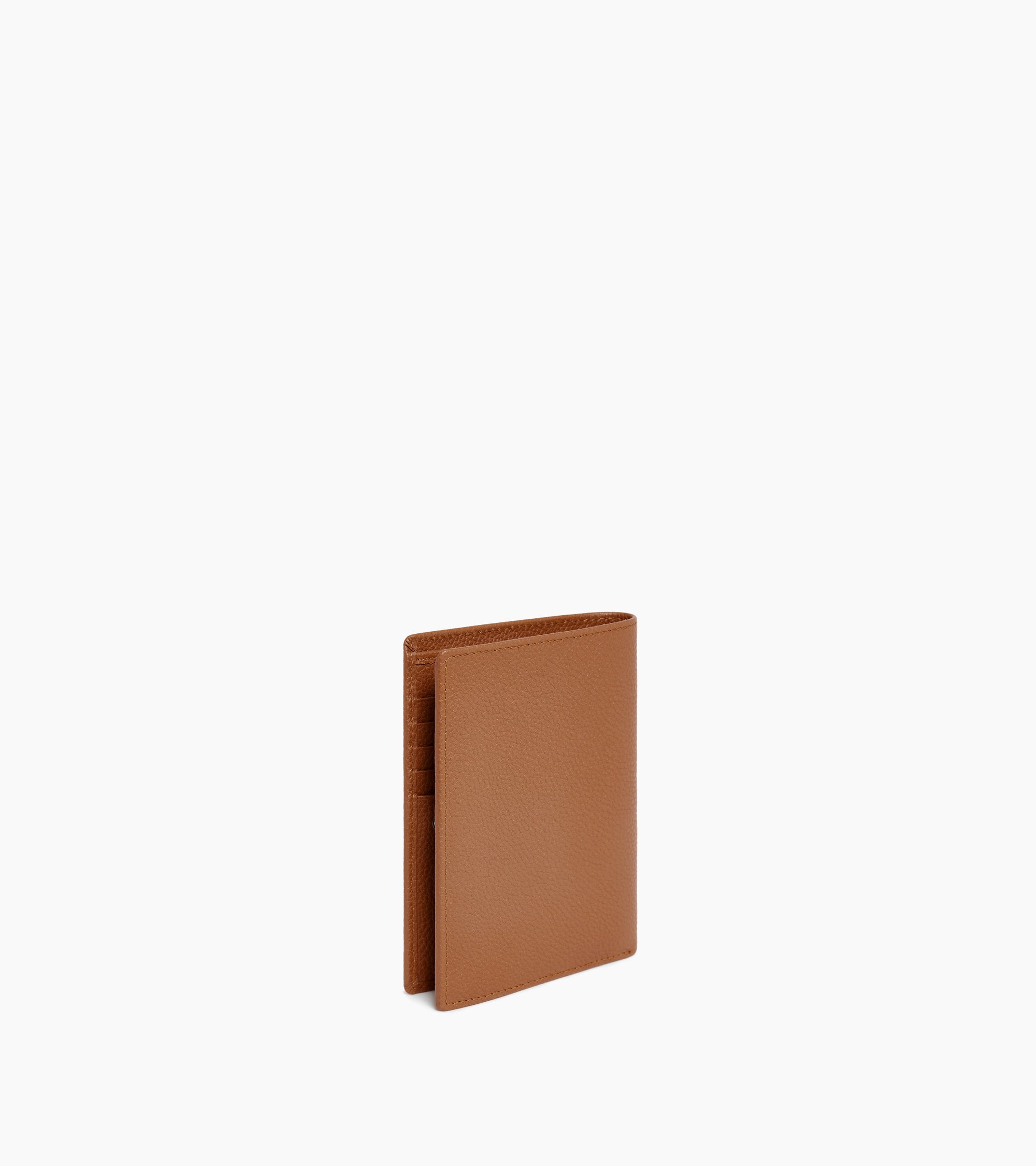 Charles large zipped wallet in grained leather