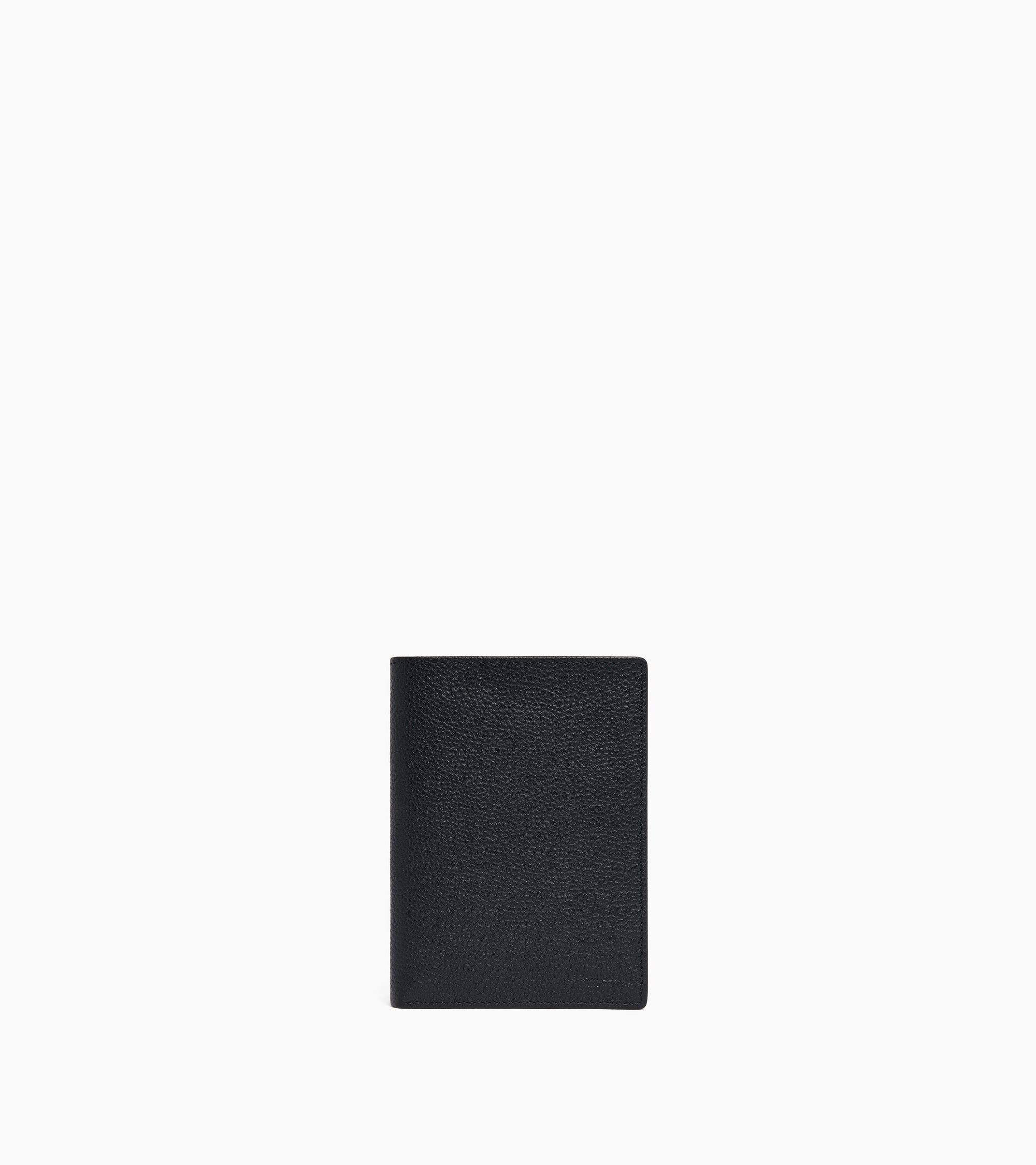 Charles large zipped wallet in grained leather