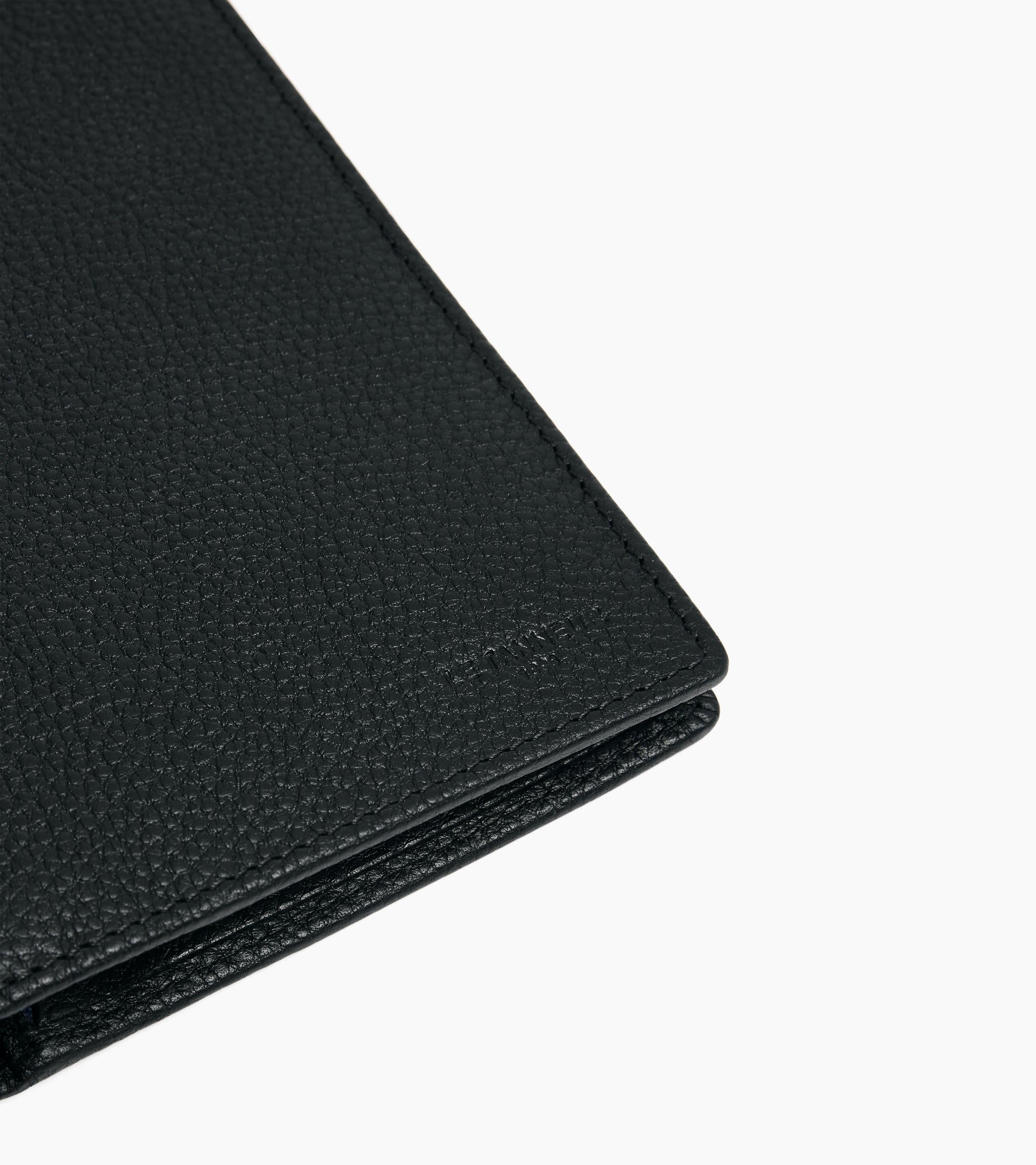 Charles large zipped wallet in grained leather