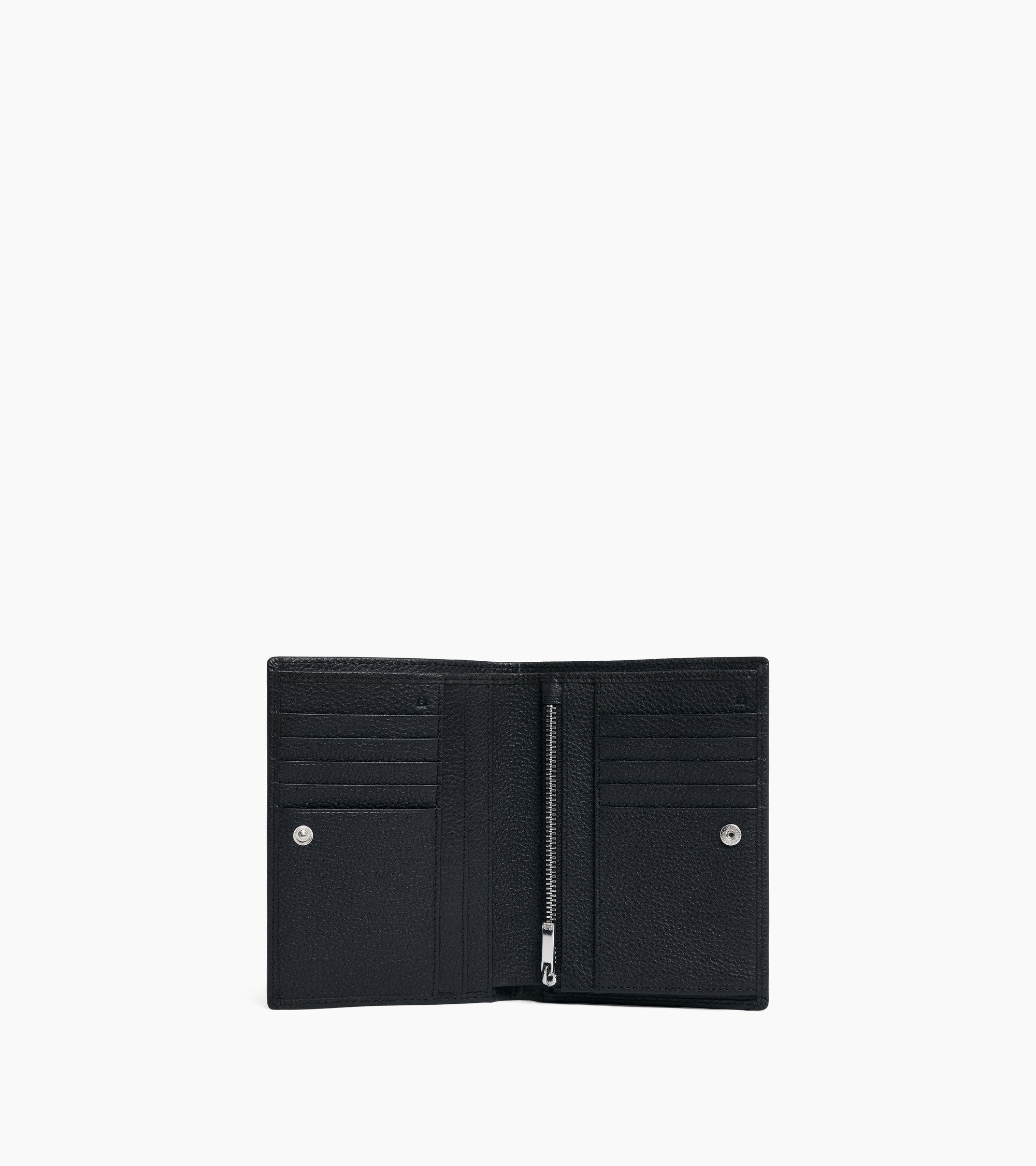 Charles large zipped wallet in grained leather
