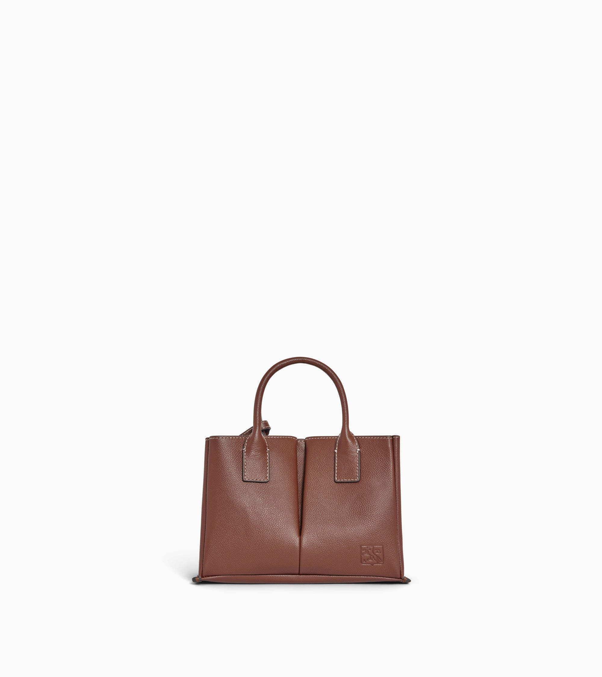 Elena small handbag in grained leather