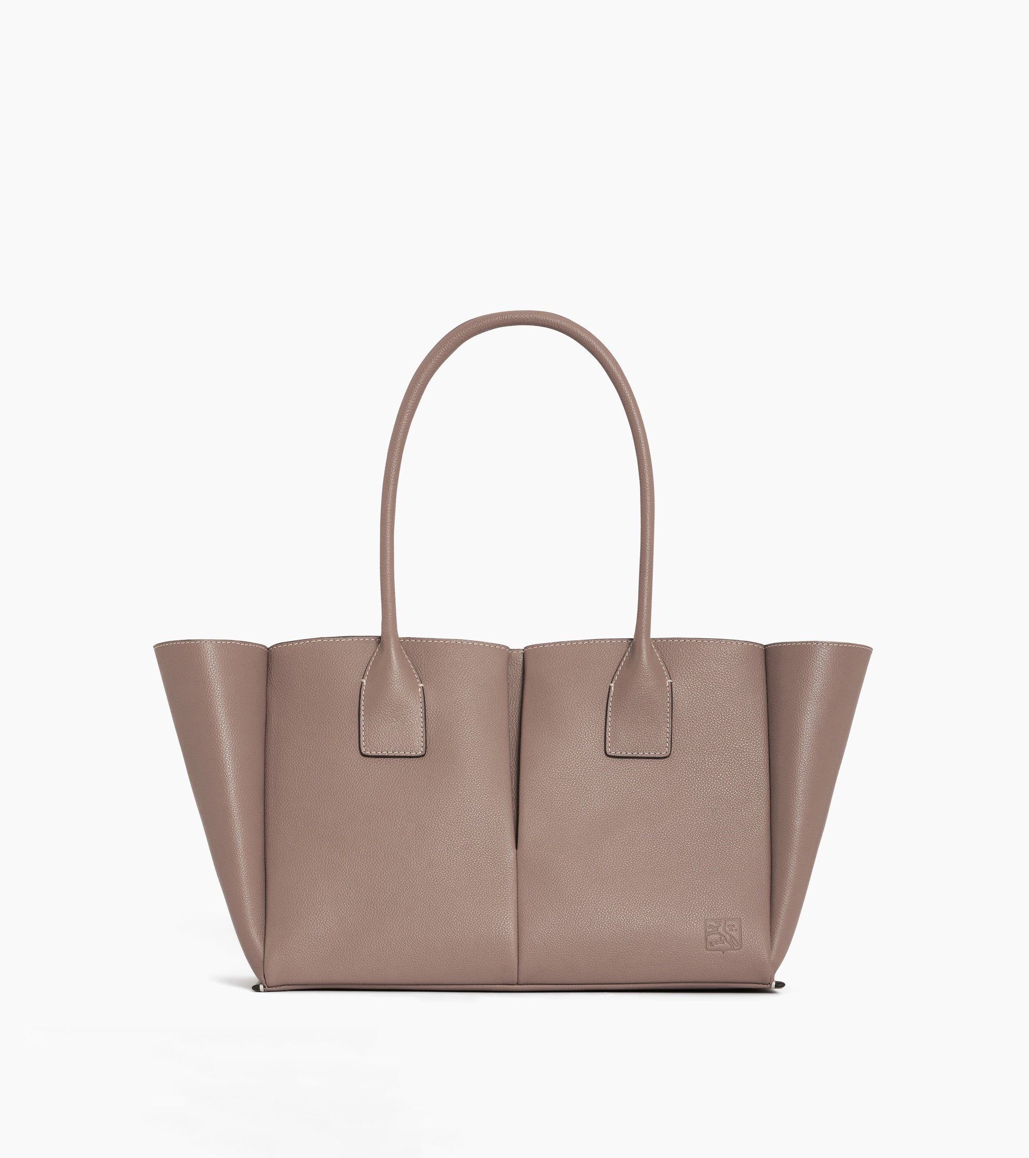 Elena large tote bag in grained leather