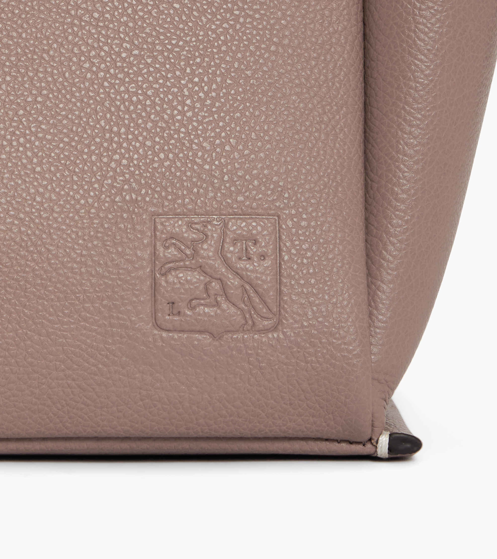 Elena large tote bag in grained leather