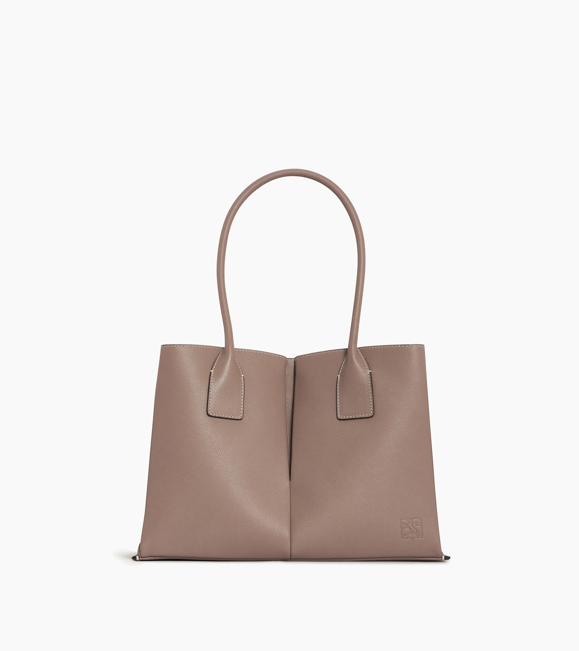 Elena large tote bag in grained leather