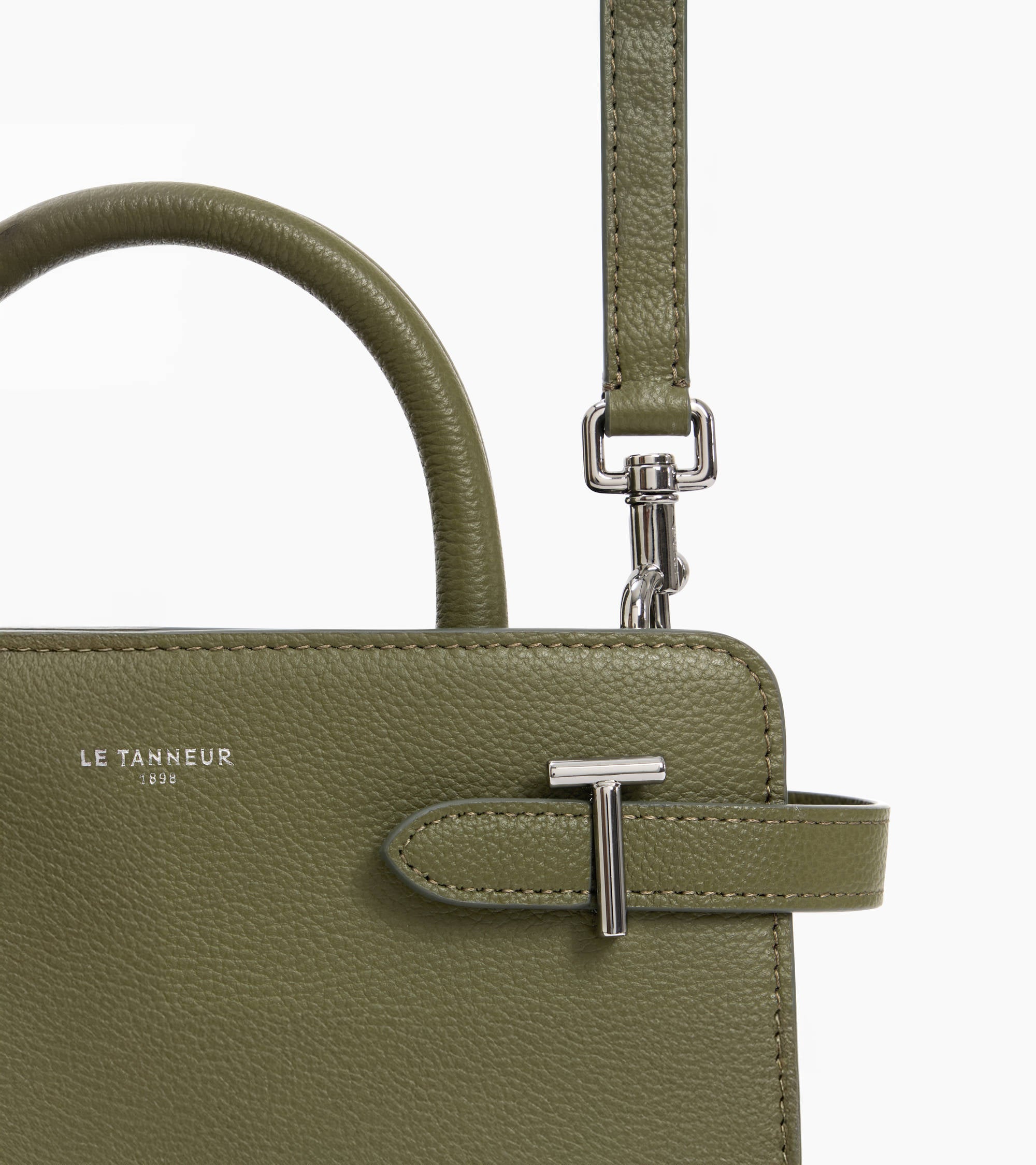 Emilie small handbag in grained leather