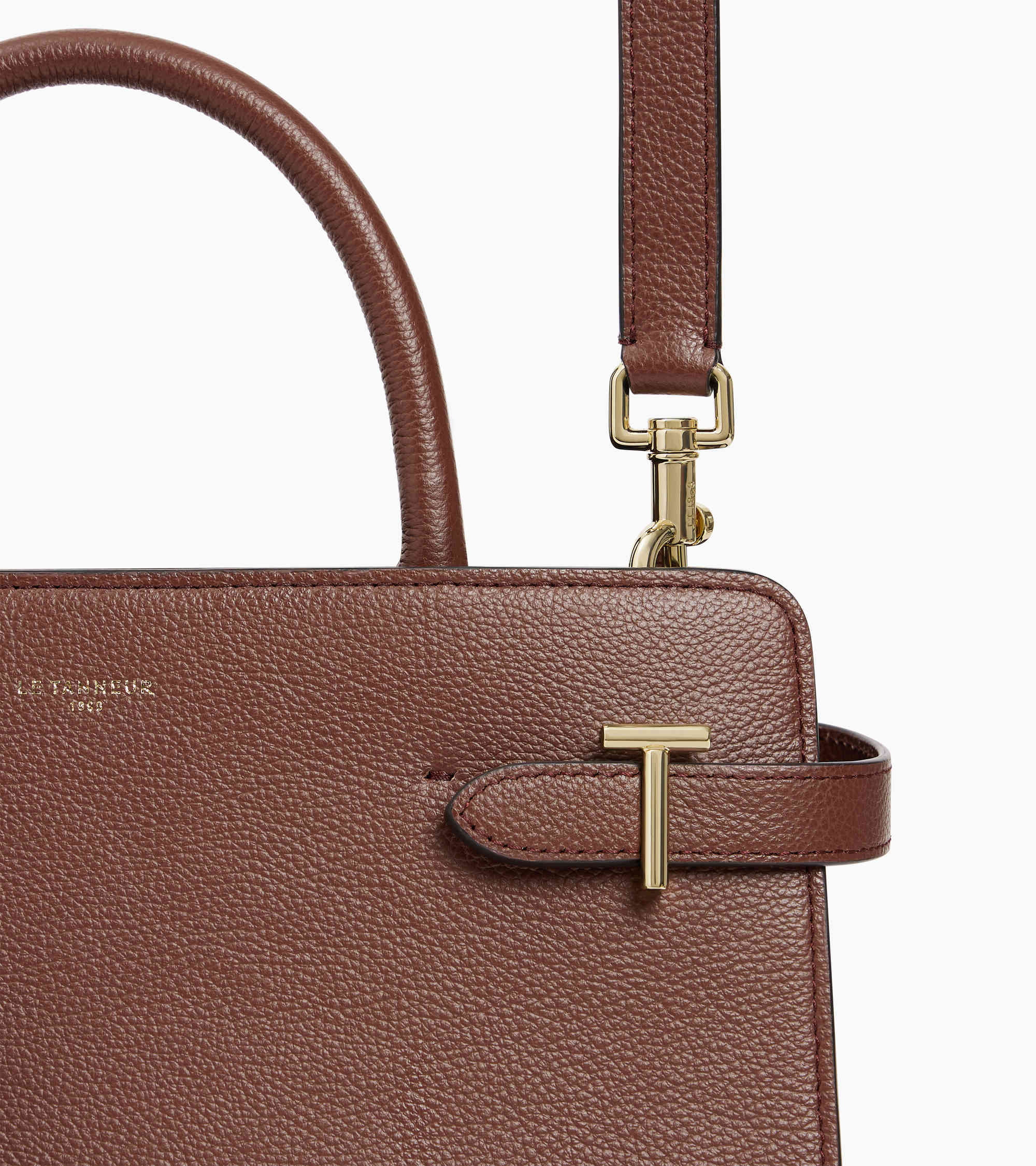 Emilie medium-sized handbag in grained leather