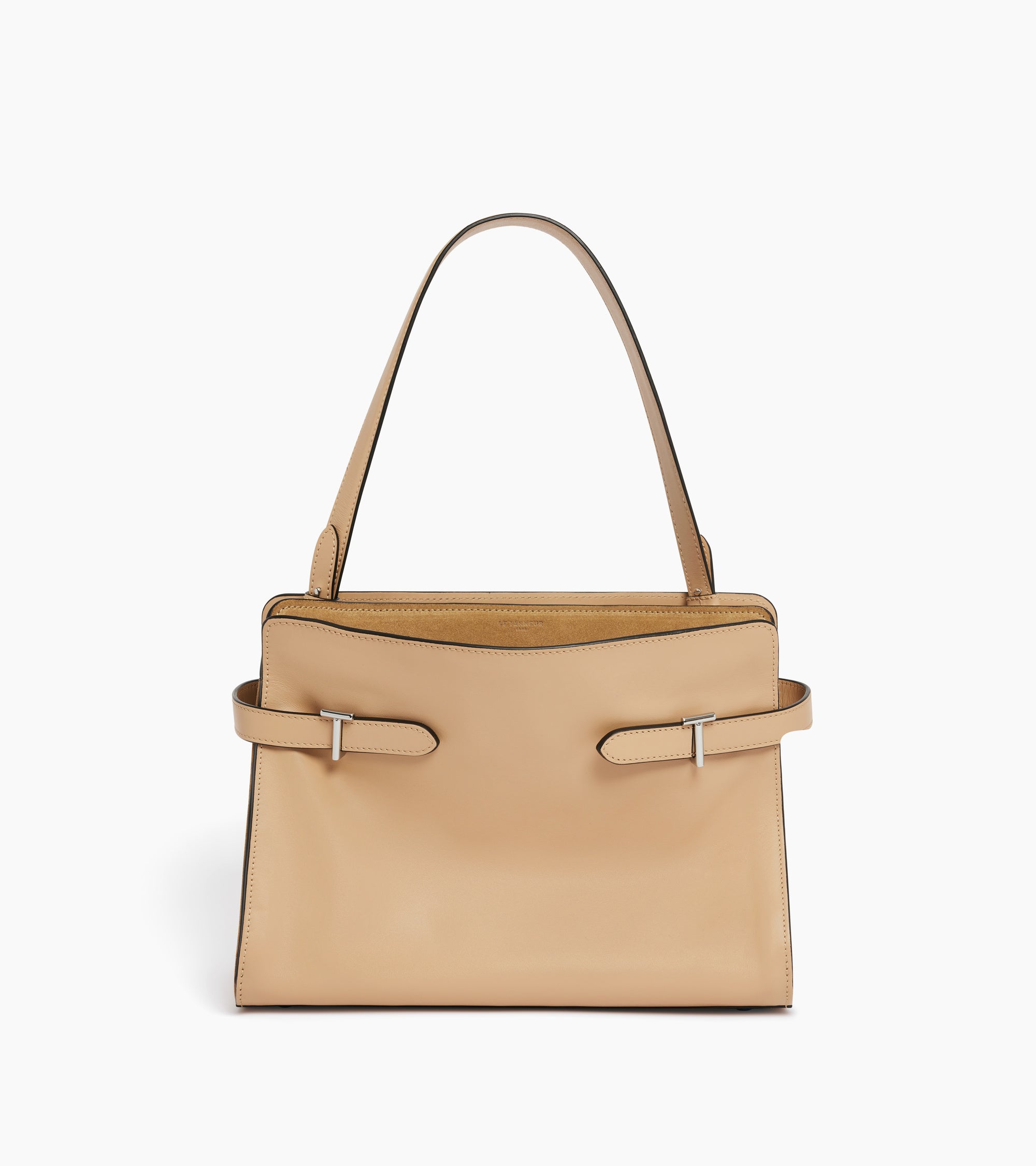 Emie large handbag in smooth leather and nubuck