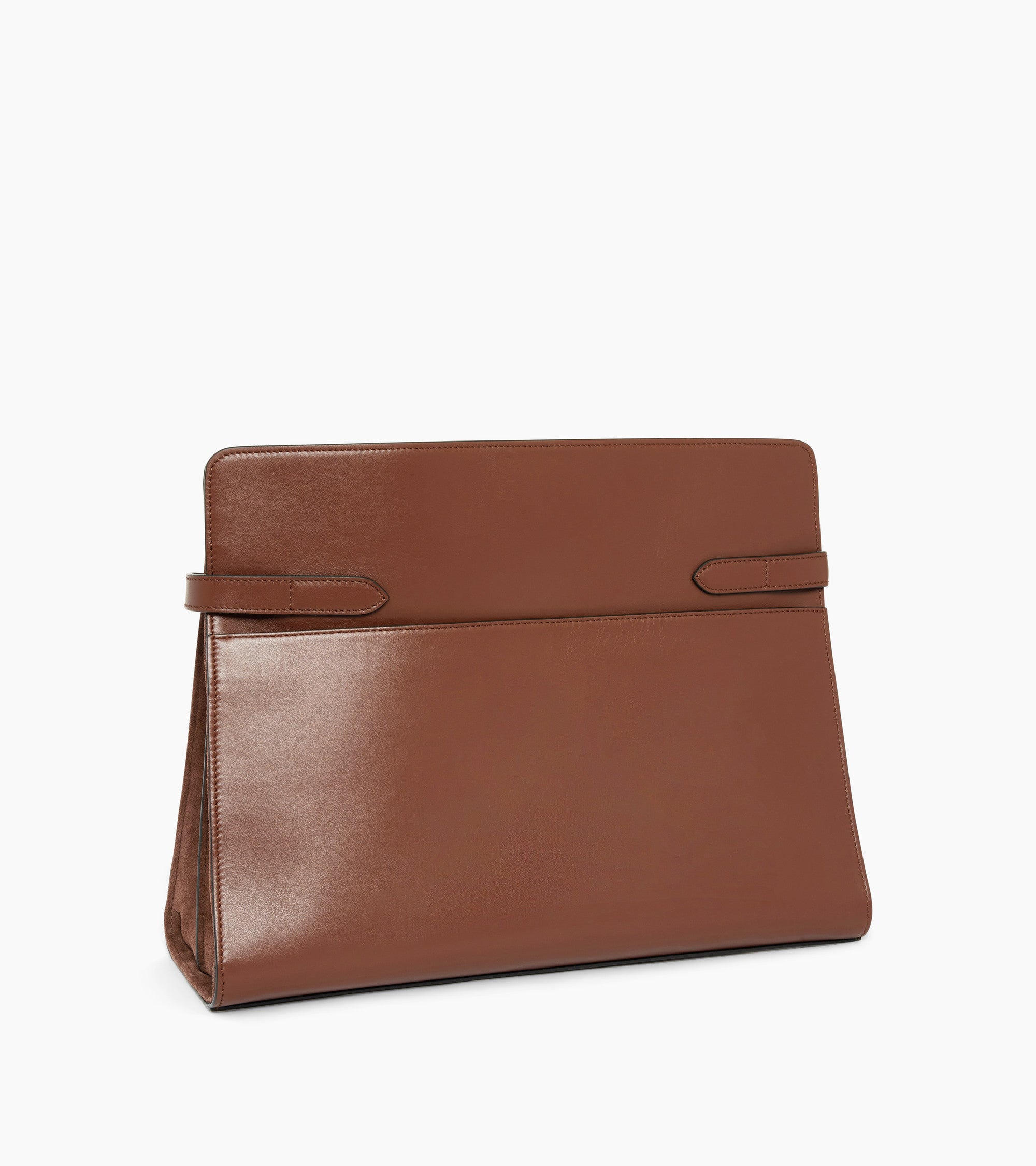 Emie maxi handbag in smooth leather and nubuck