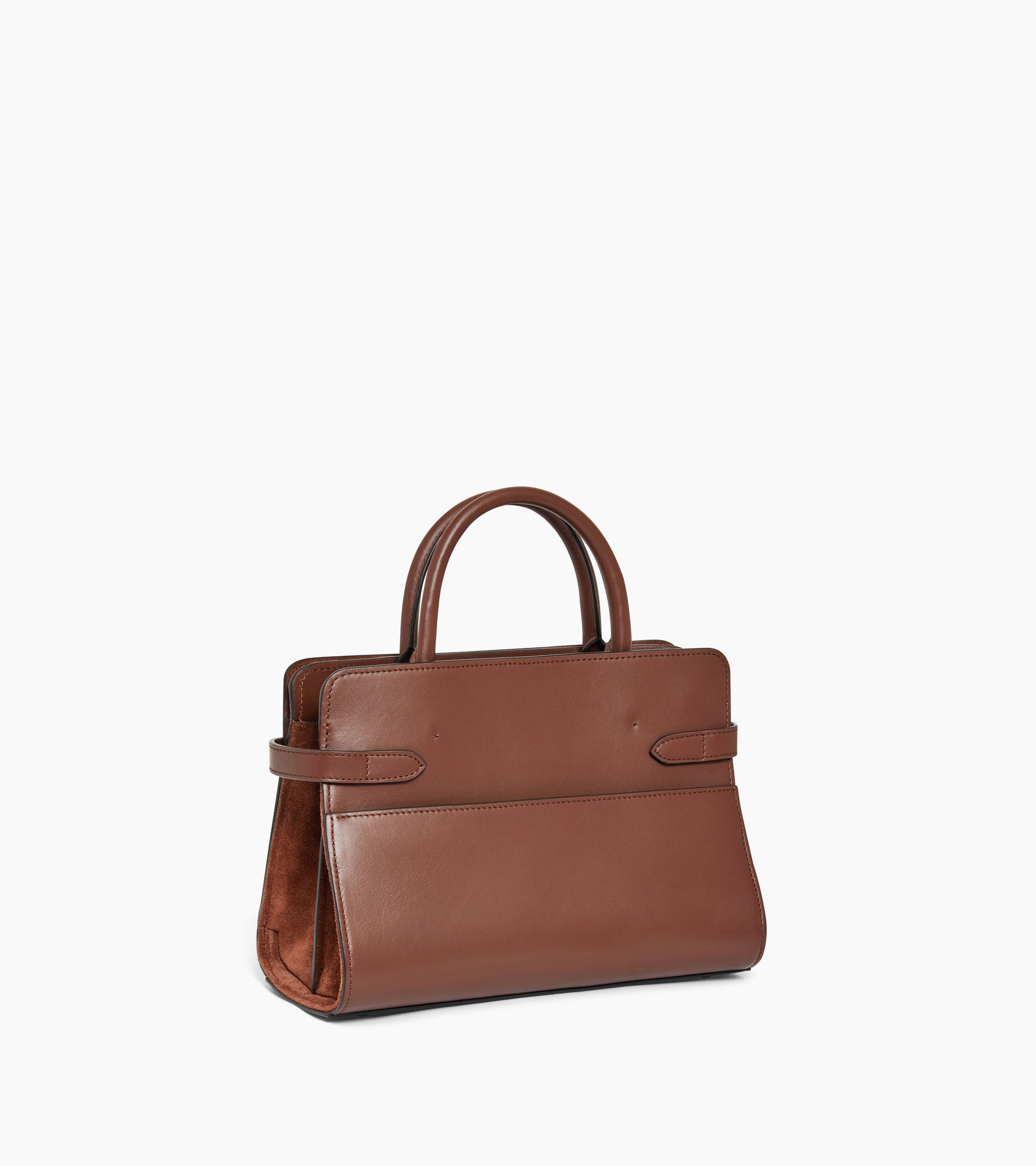 Emie medium handbag in smooth leather and nubuck