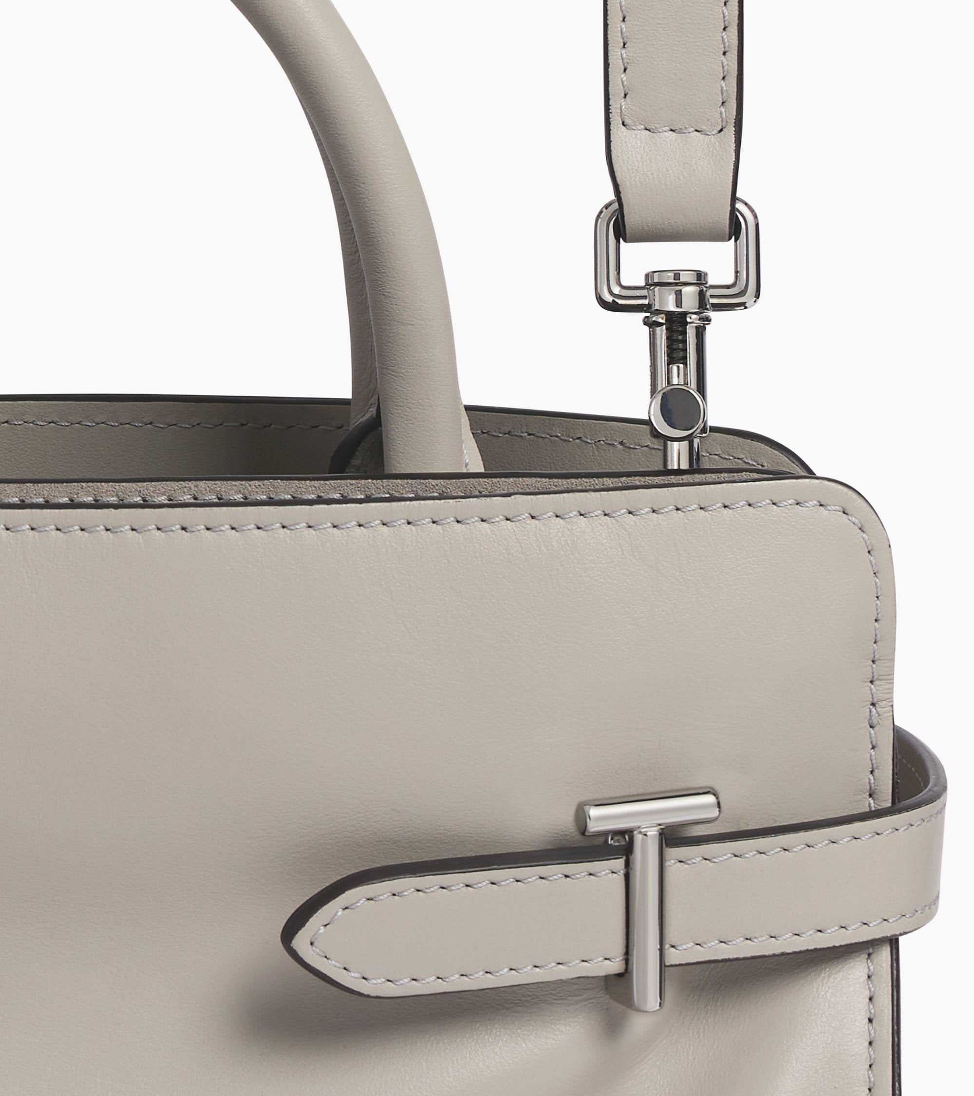 Emie medium handbag in smooth leather and nubuck