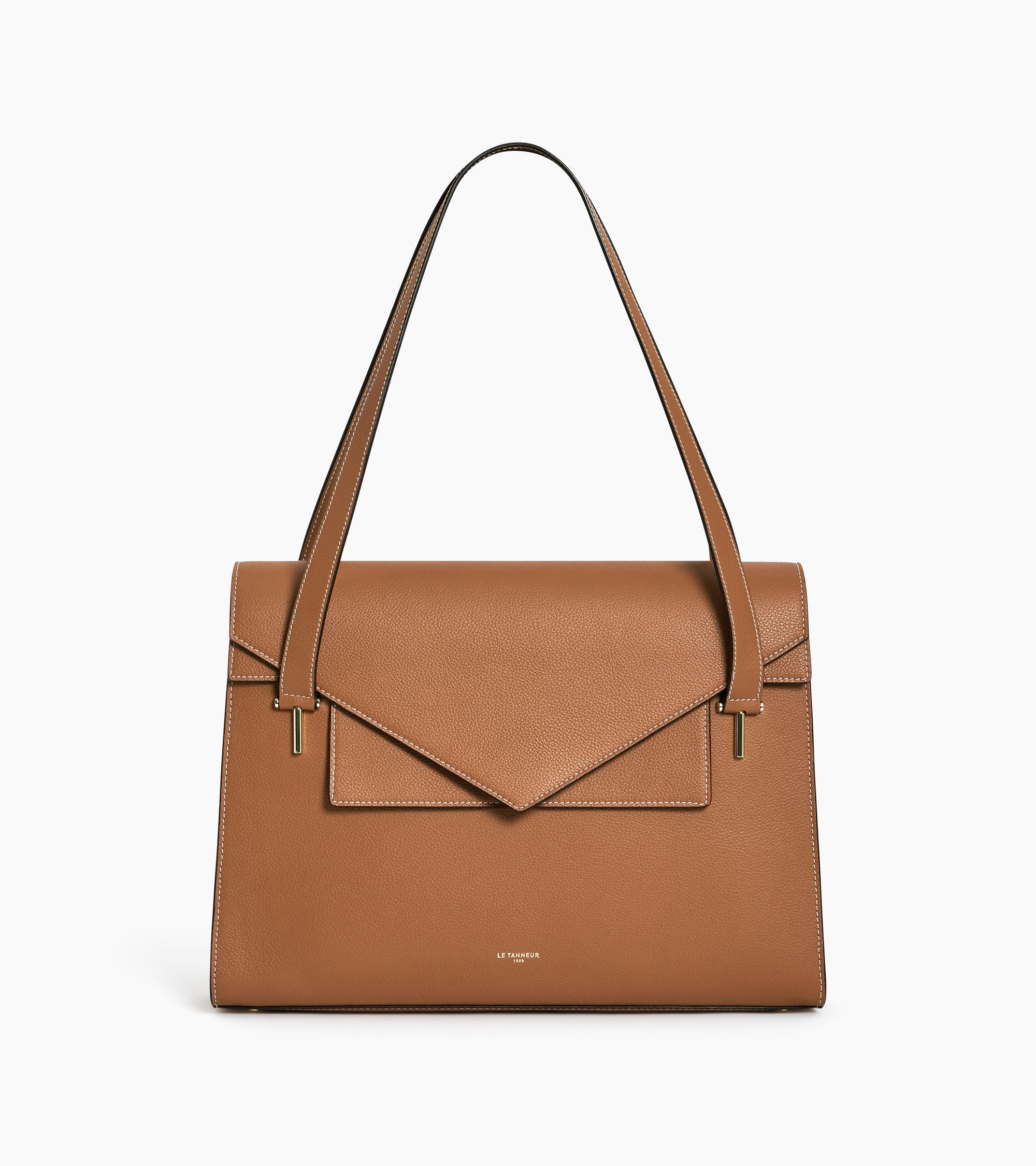 Emilie double flap grained leather document holder