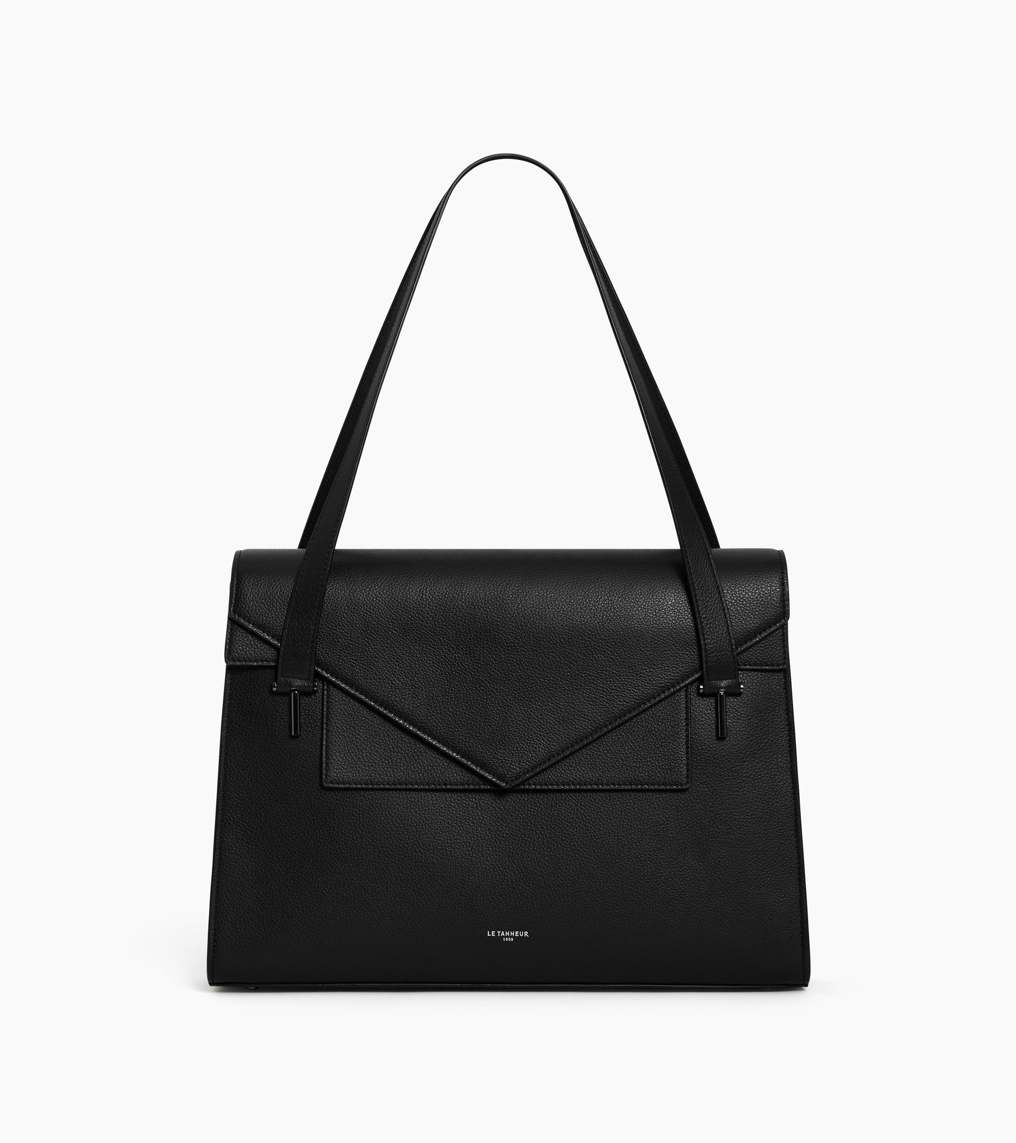 Emilie double flap grained leather document holder
