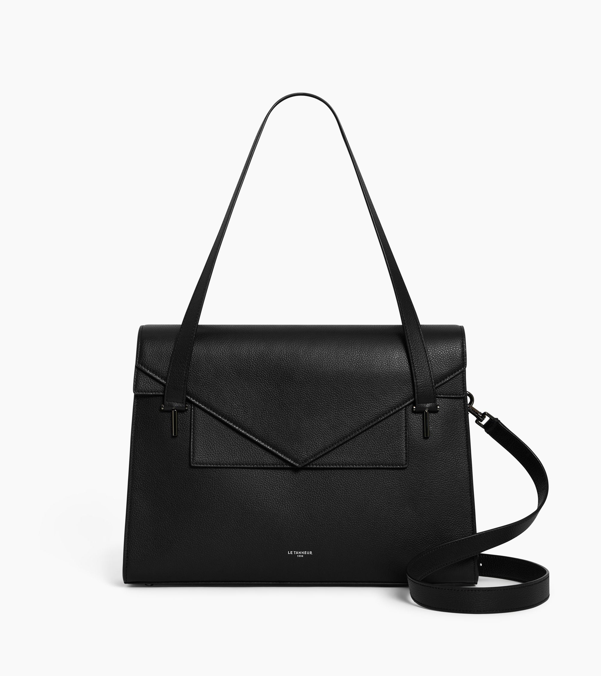 Emilie double flap grained leather document holder